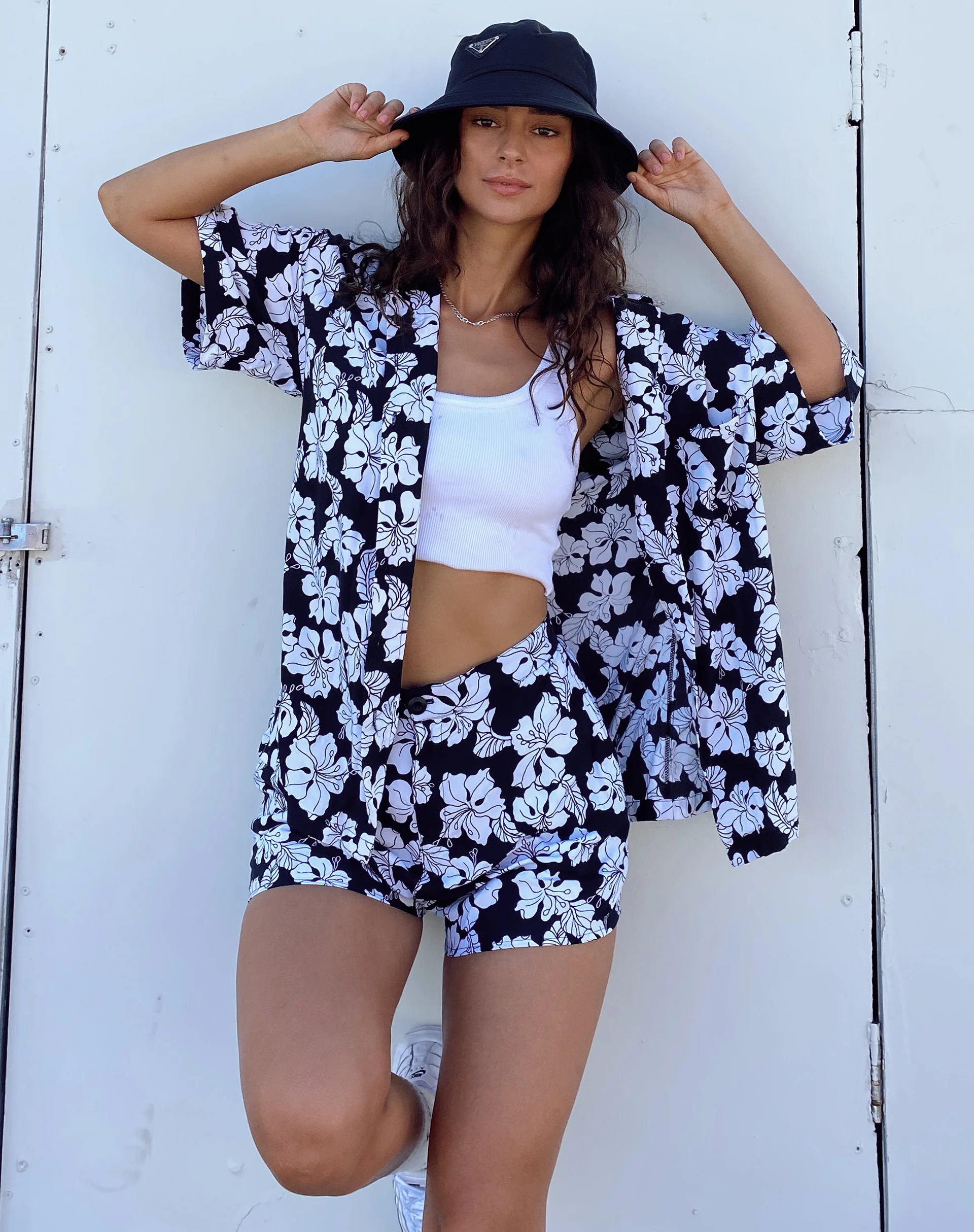 Lalisa Short in Vacation Black and White - Awmao