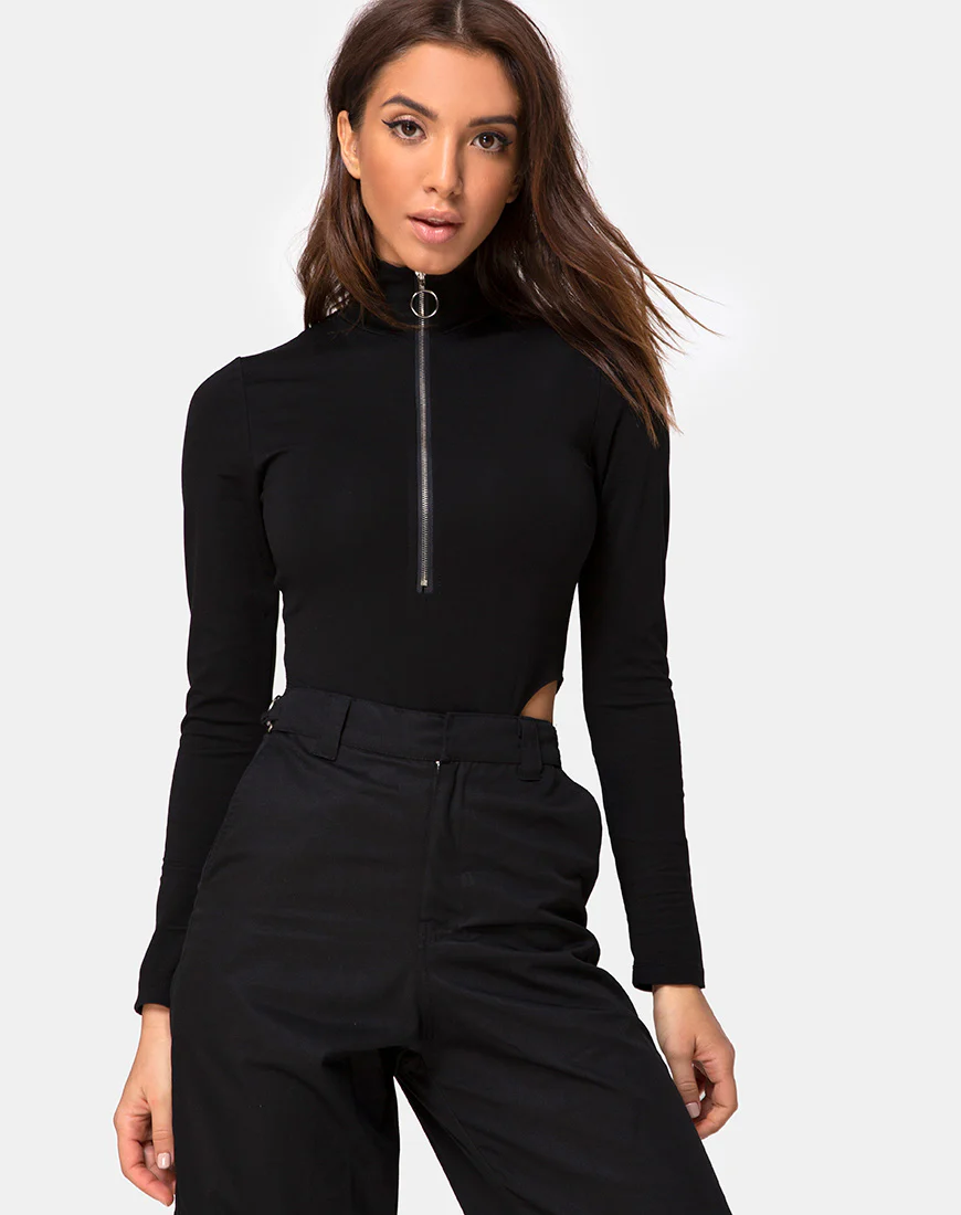 Radice Bodice in Ponti Black - Awmao