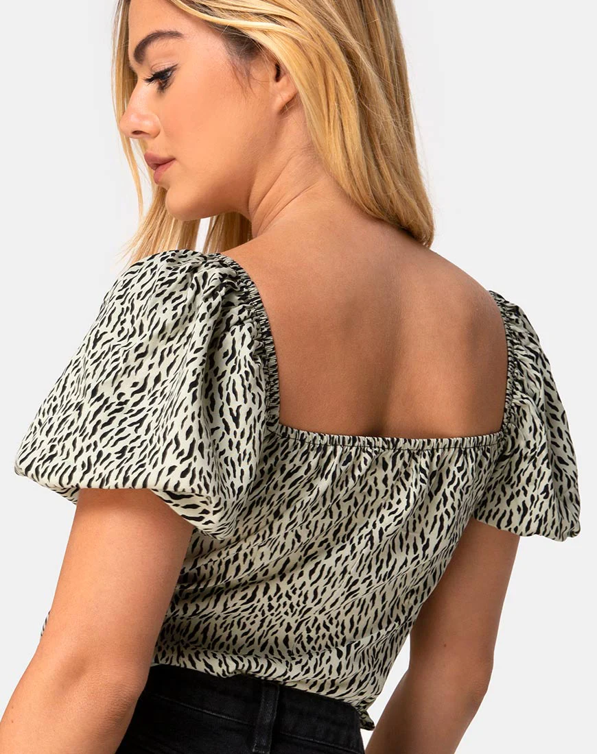 Rocha Top in Mini Jaguar - Awmao