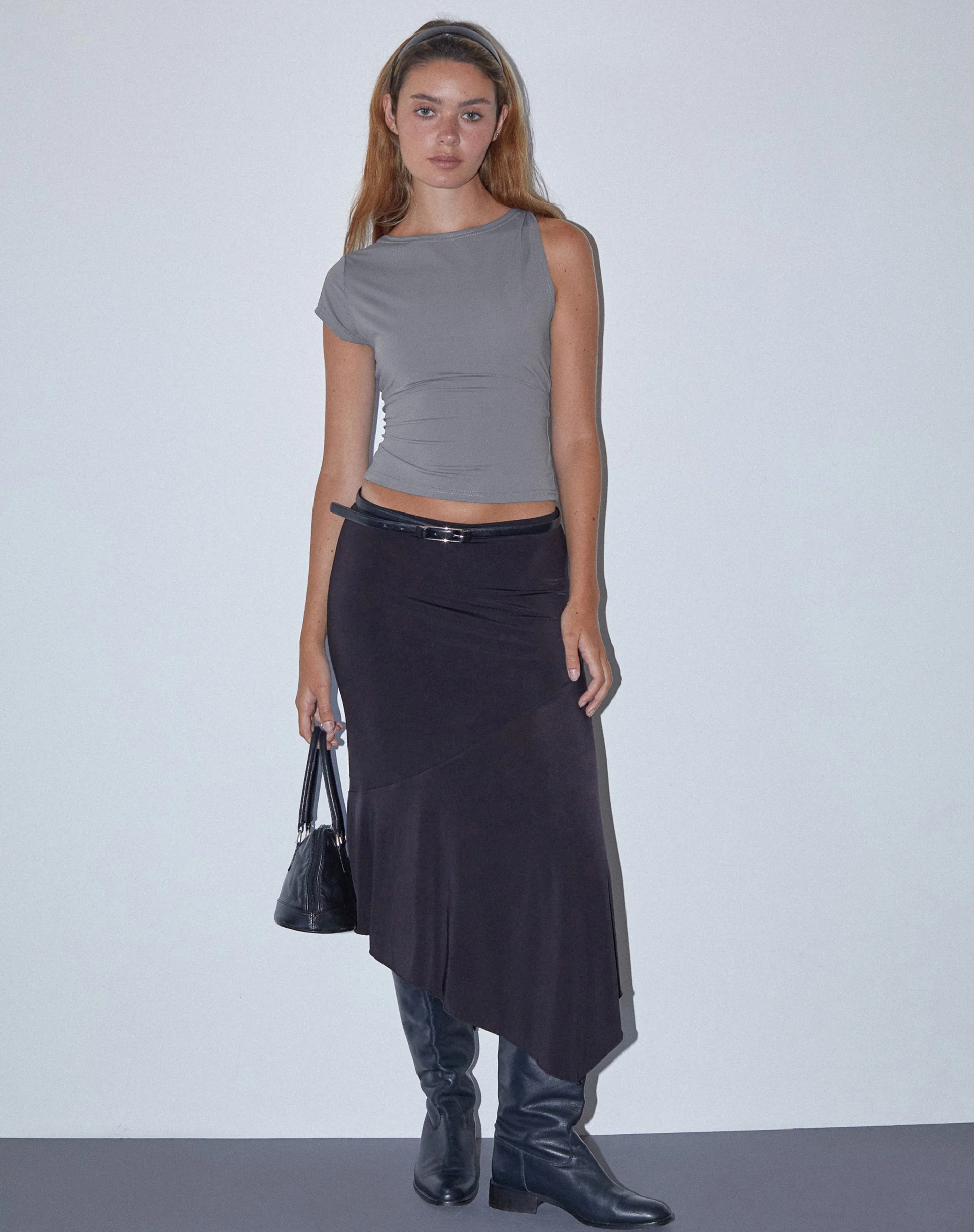 Dannas Asymmetric Top in Grey - Awmao