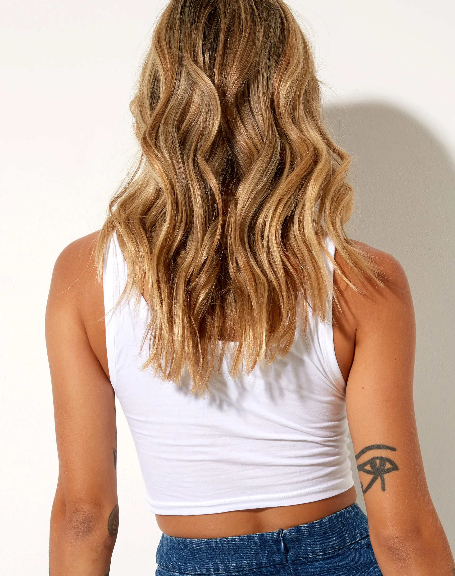 Blois Crop Top in White 2 Cute 4 U - Awmao