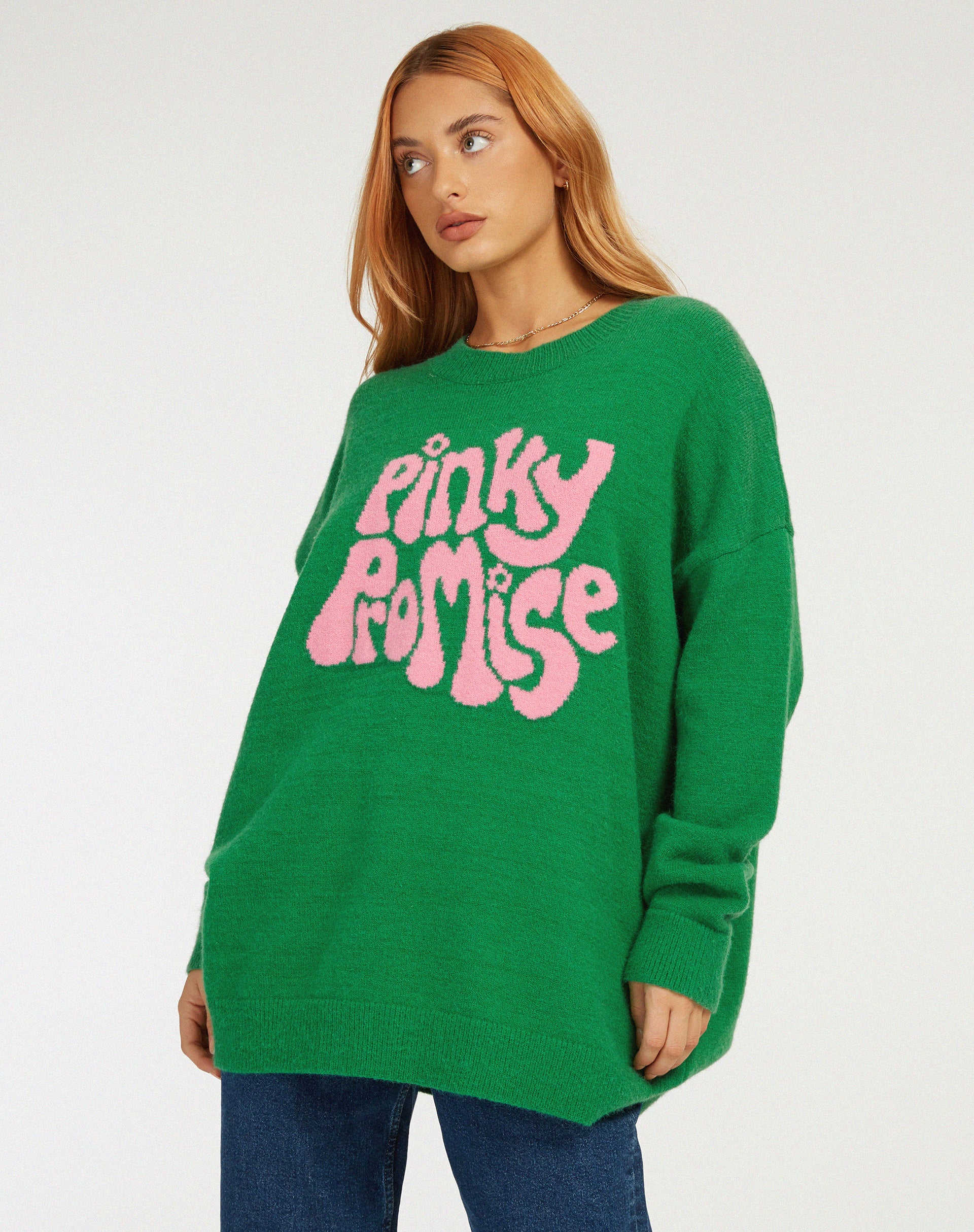 Lulees Jumper in Green Pinky Promise - Awmao