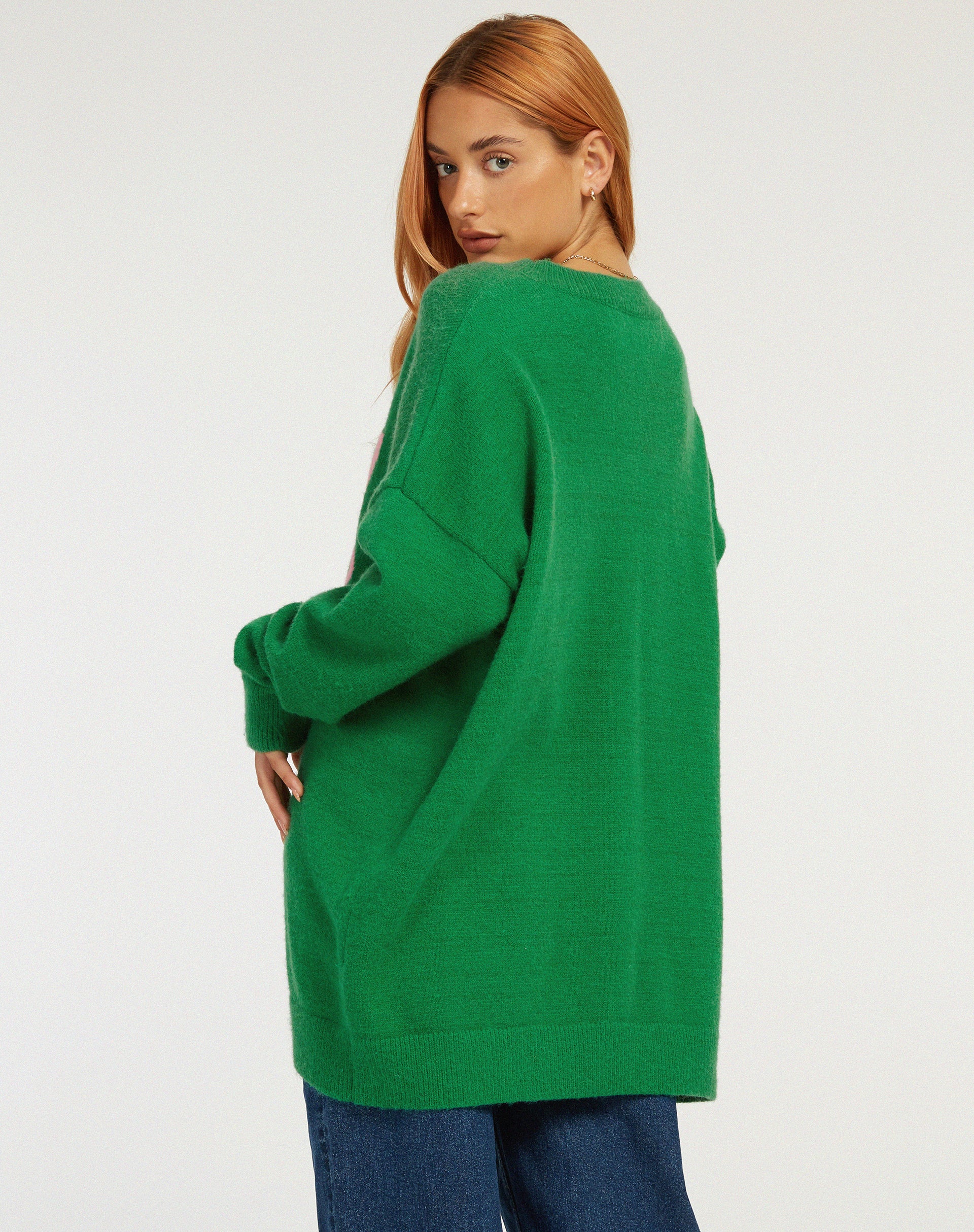 Lulees Jumper in Green Pinky Promise - Awmao