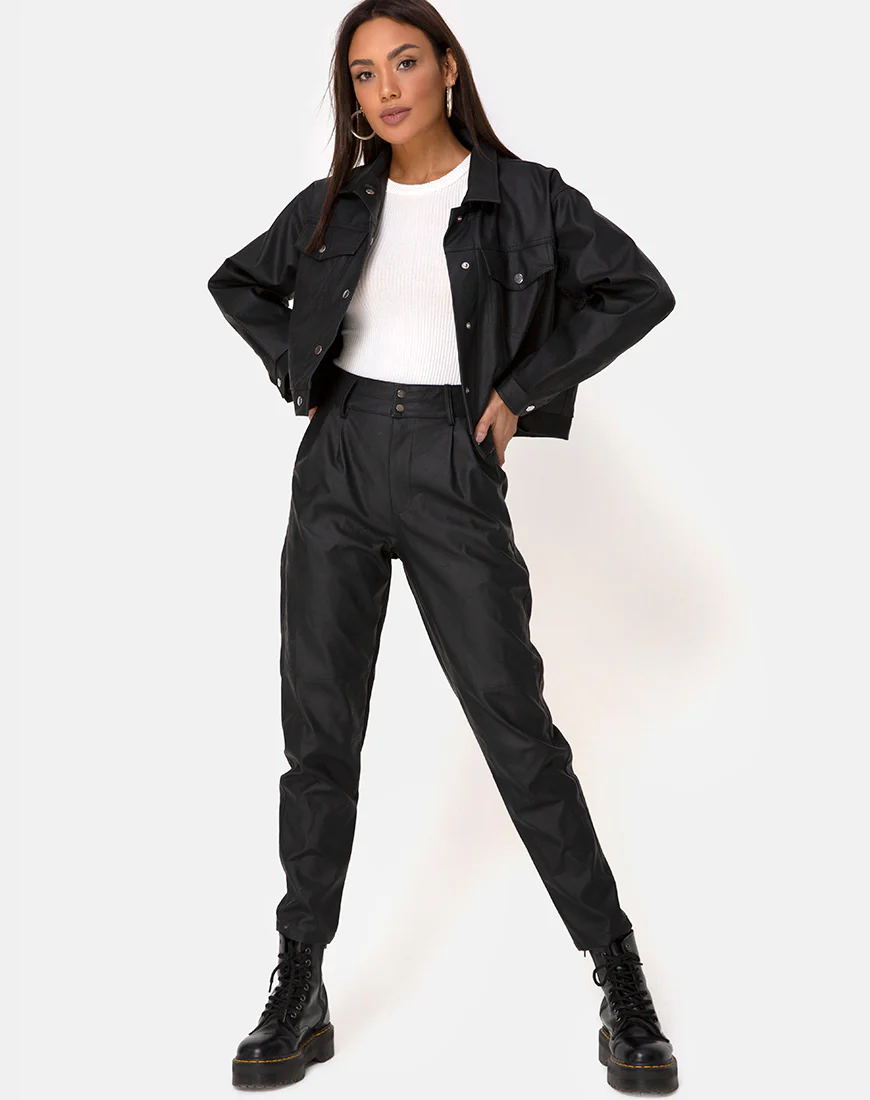 Zastan Trouser PU Black - Awmao