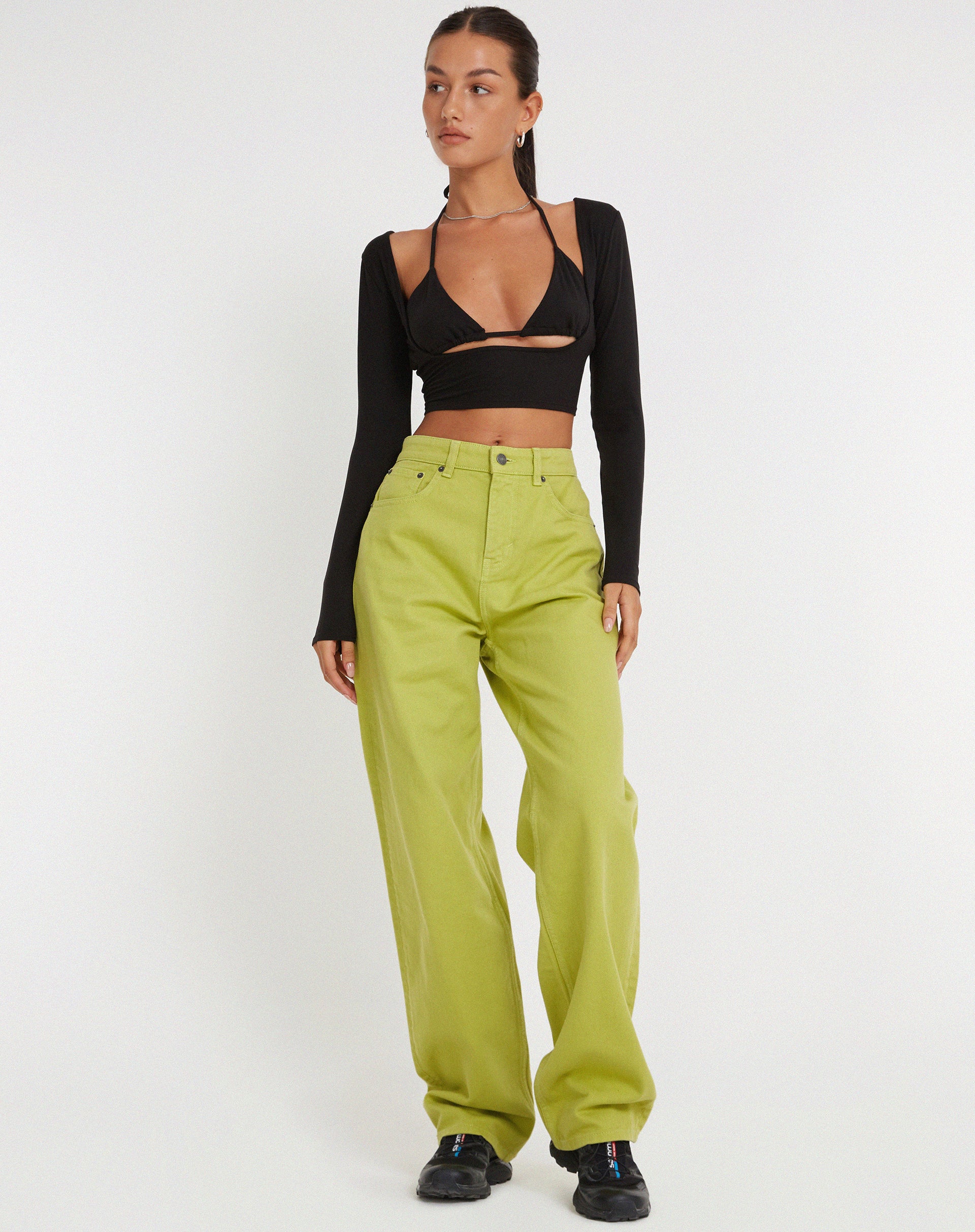 Parallel Jeans in Green Oasis - Awmao