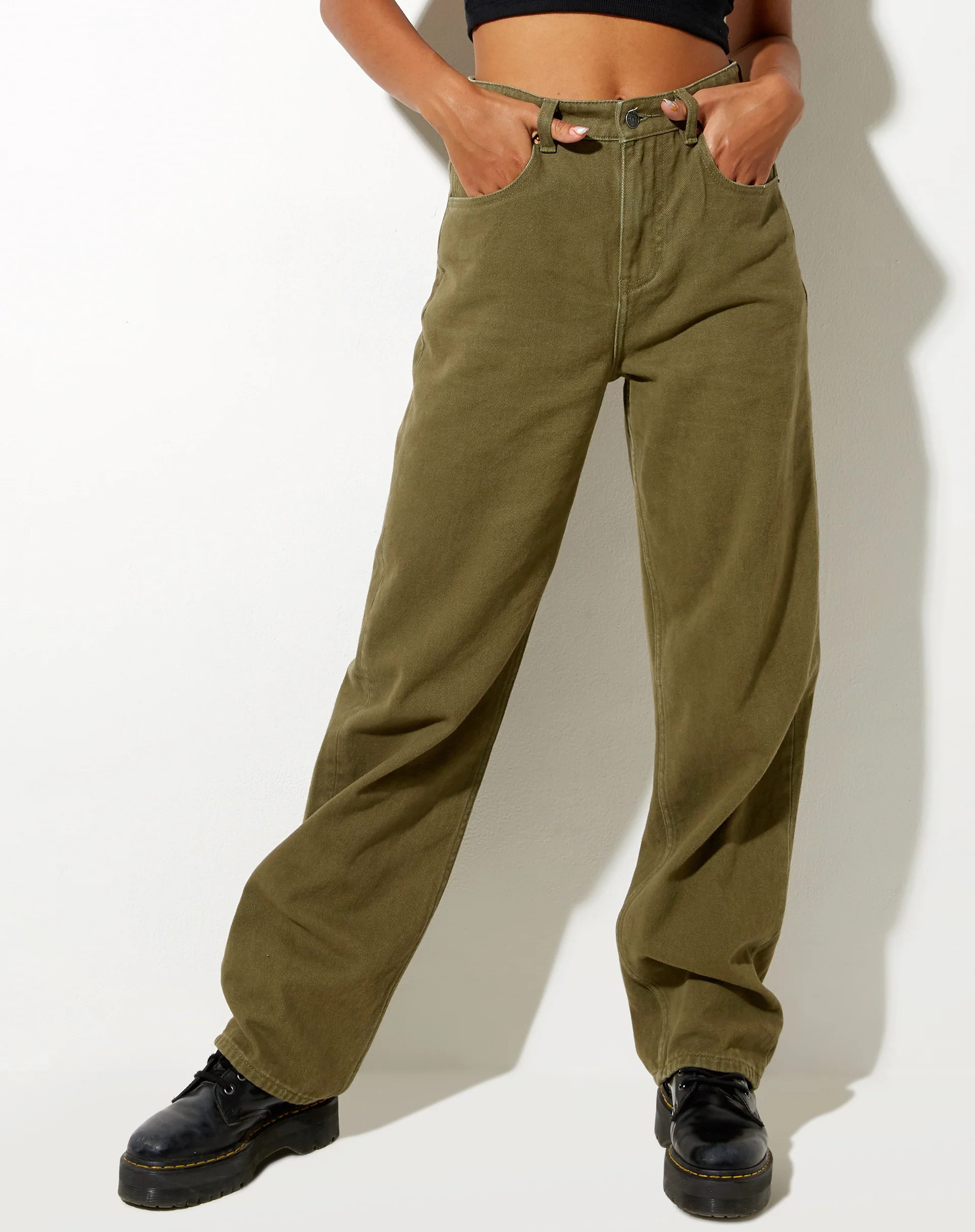 Parallel Jeans in Khaki Green - Awmao