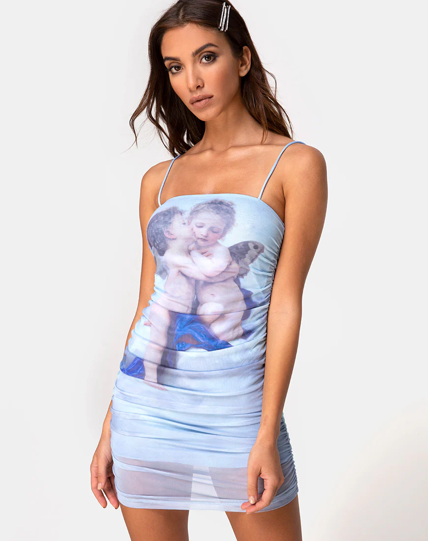 Serasi Dress in Cherub Kiss Blue - Awmao