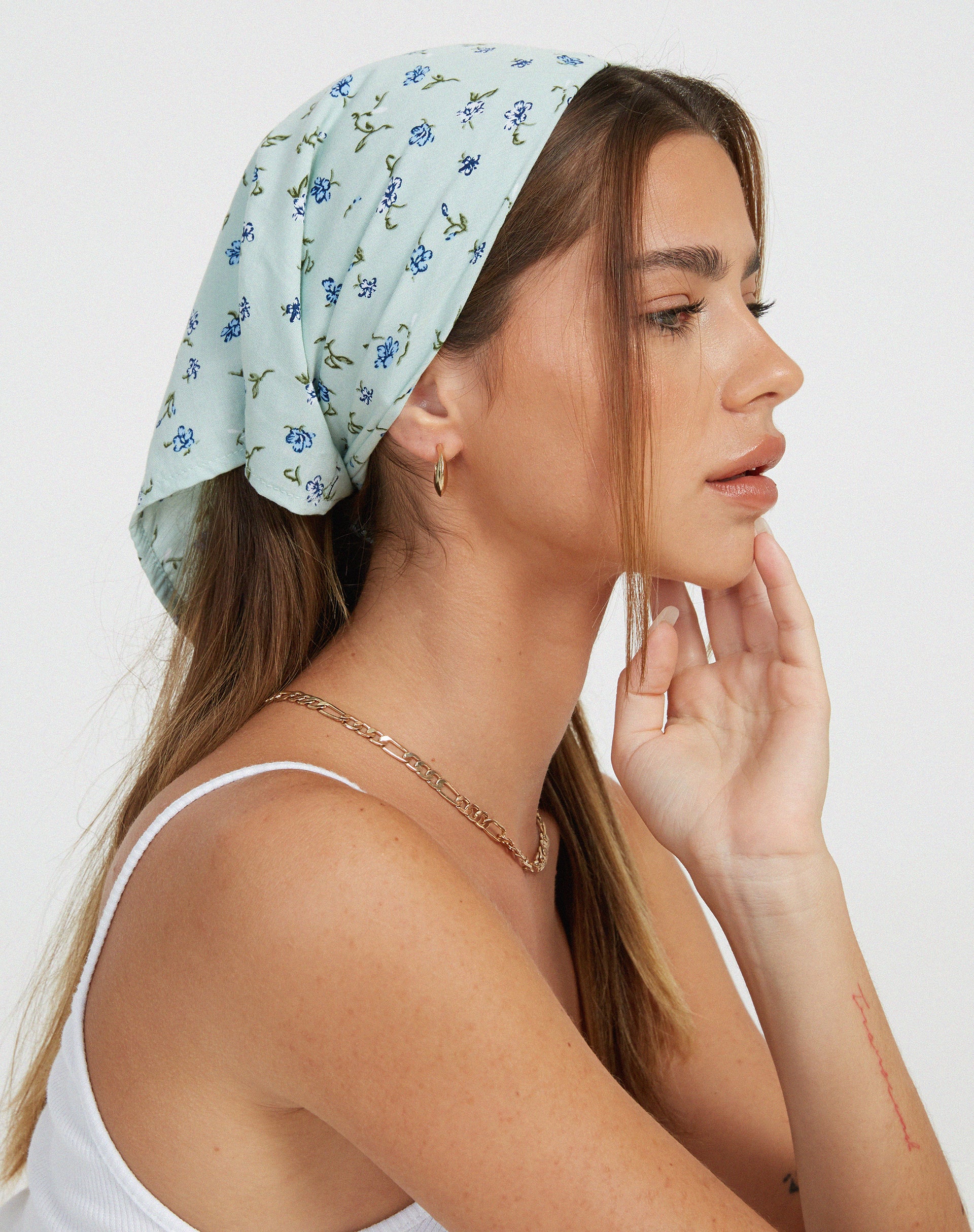 Bandana Pretty Petal Green - Awmao