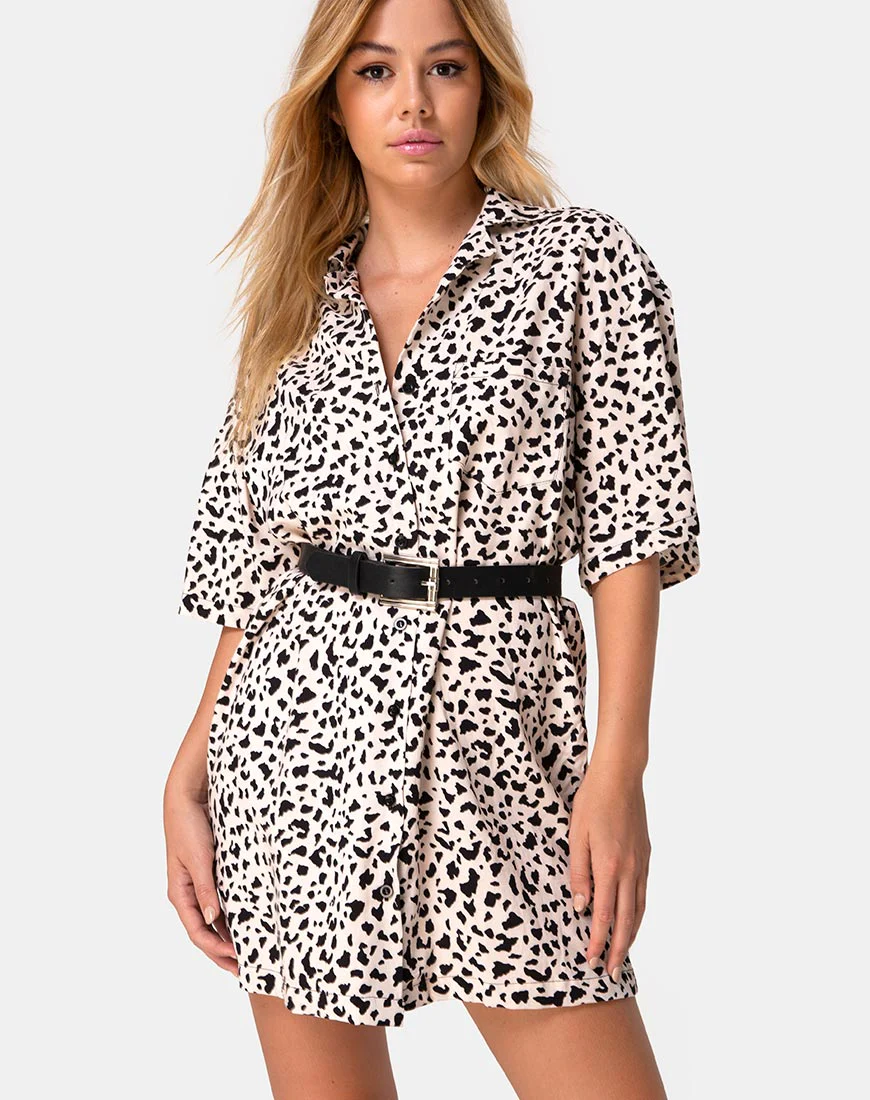 Fresia Mini Dress in Wild Thing - Awmao