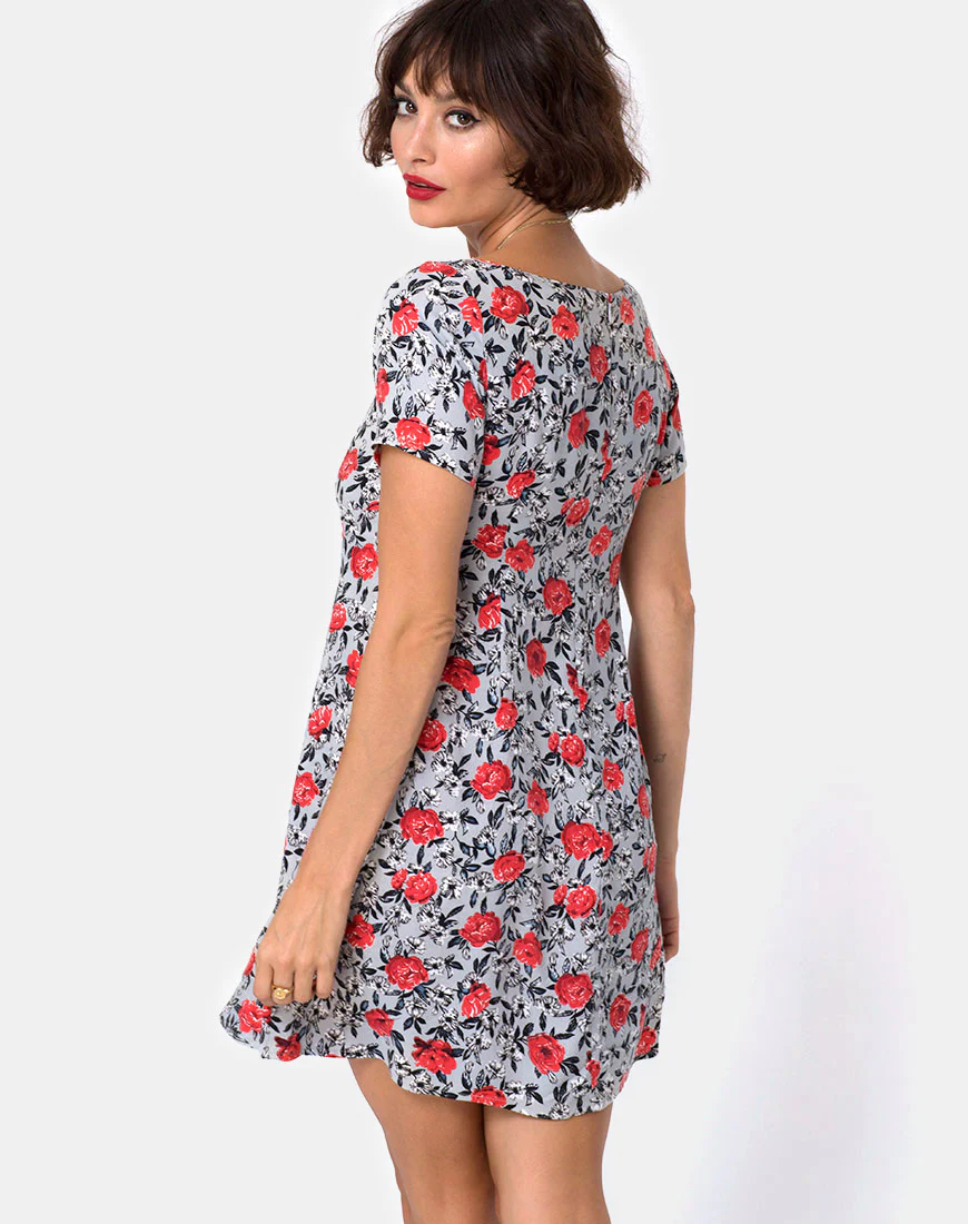Ruchi Dress in Blooming Rose - Awmao
