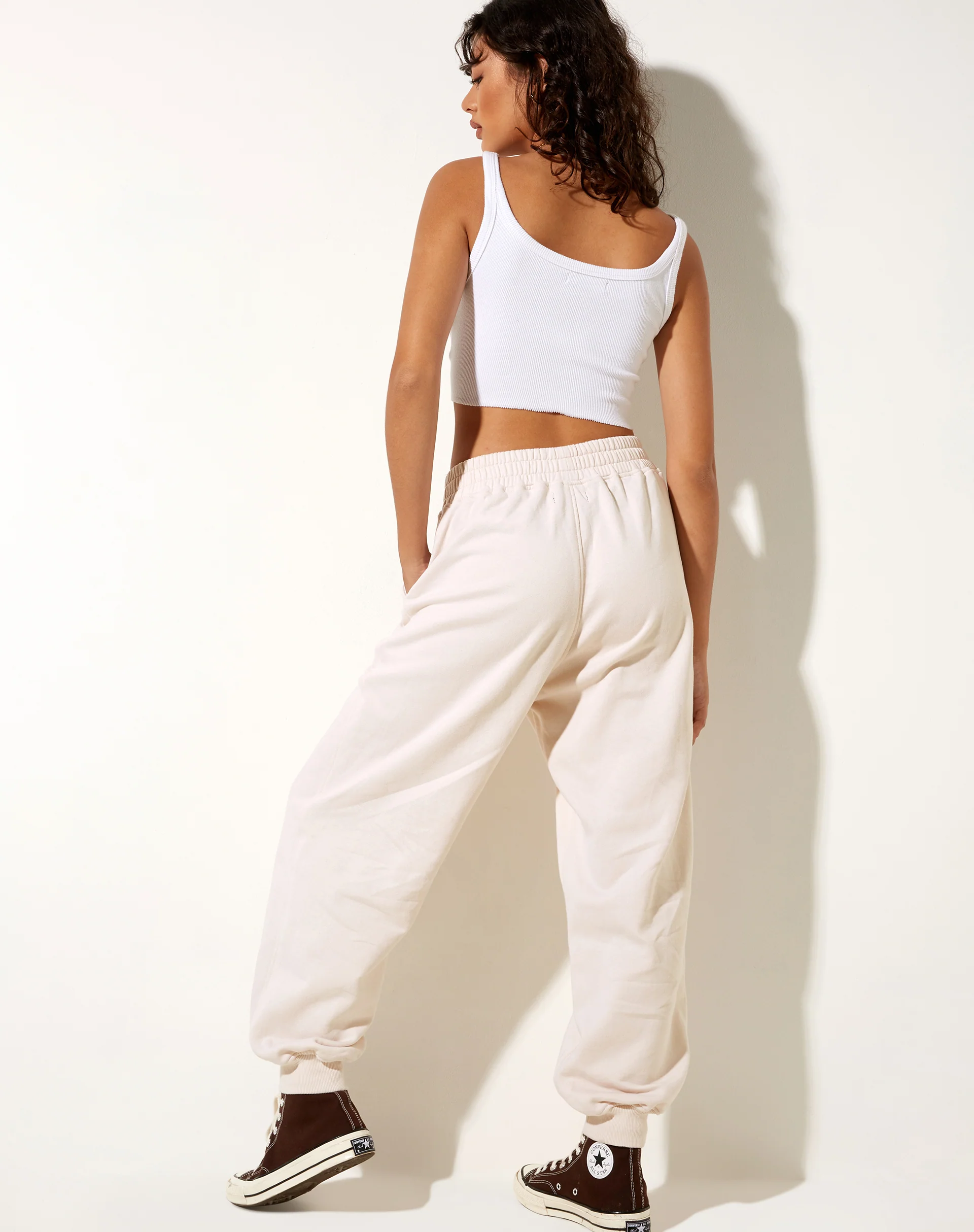 Roider Jogger in Forest Green with Winter White M Embro - Awmao