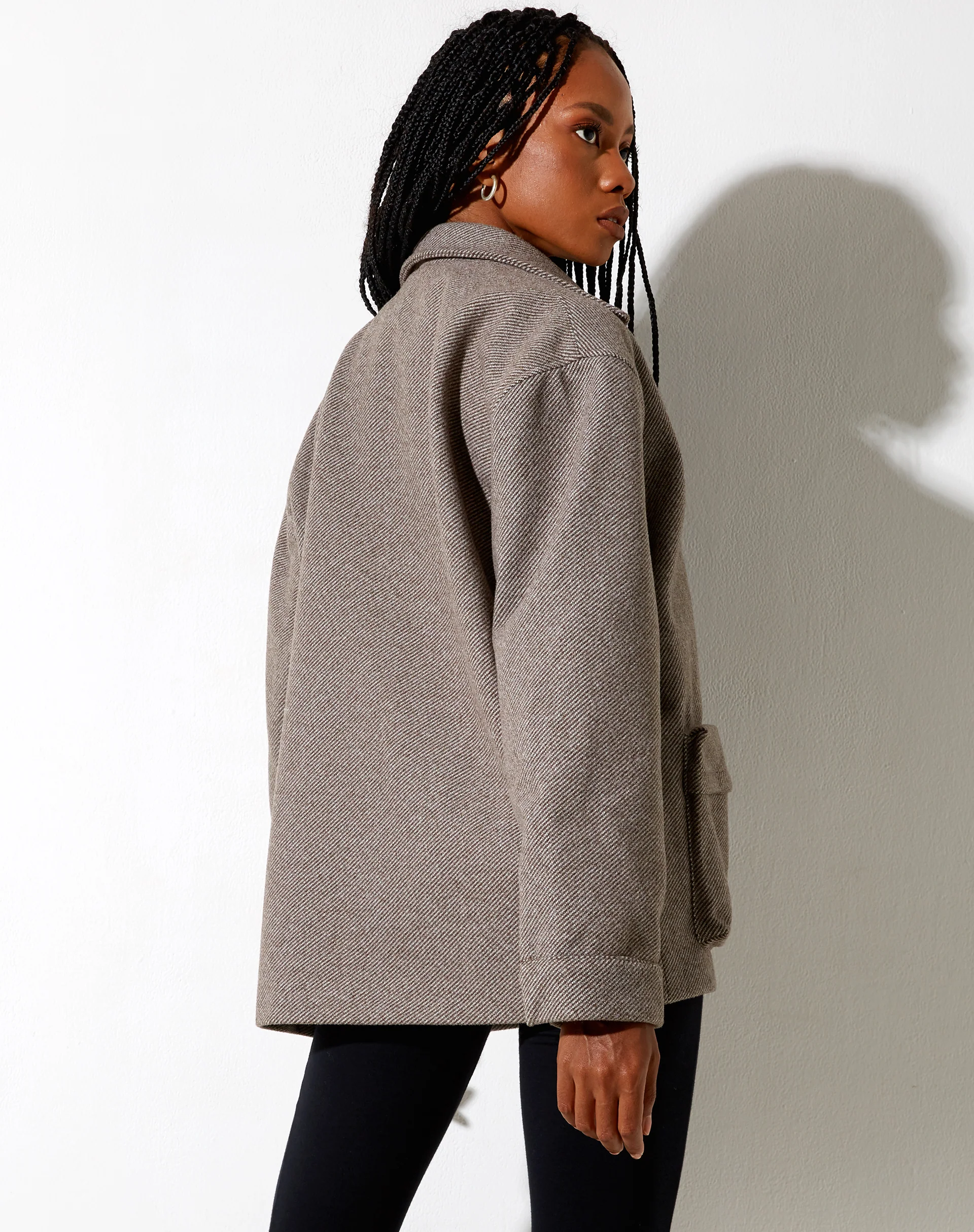Lalita Jacket in Brown - Awmao