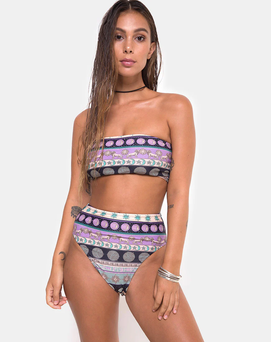 Lien Bikini Top in Eclipse - Awmao