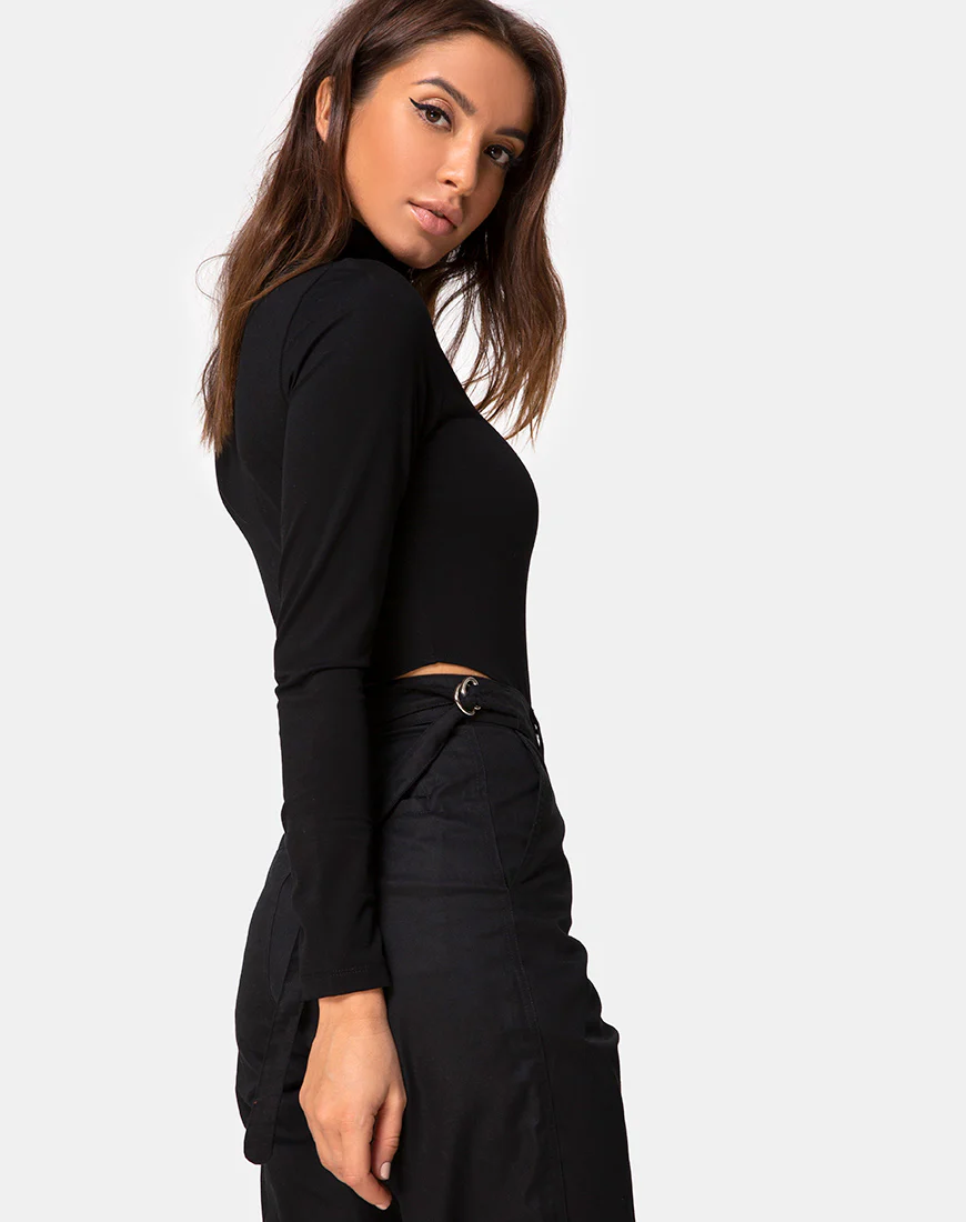 Radice Bodice in Ponti Black - Awmao