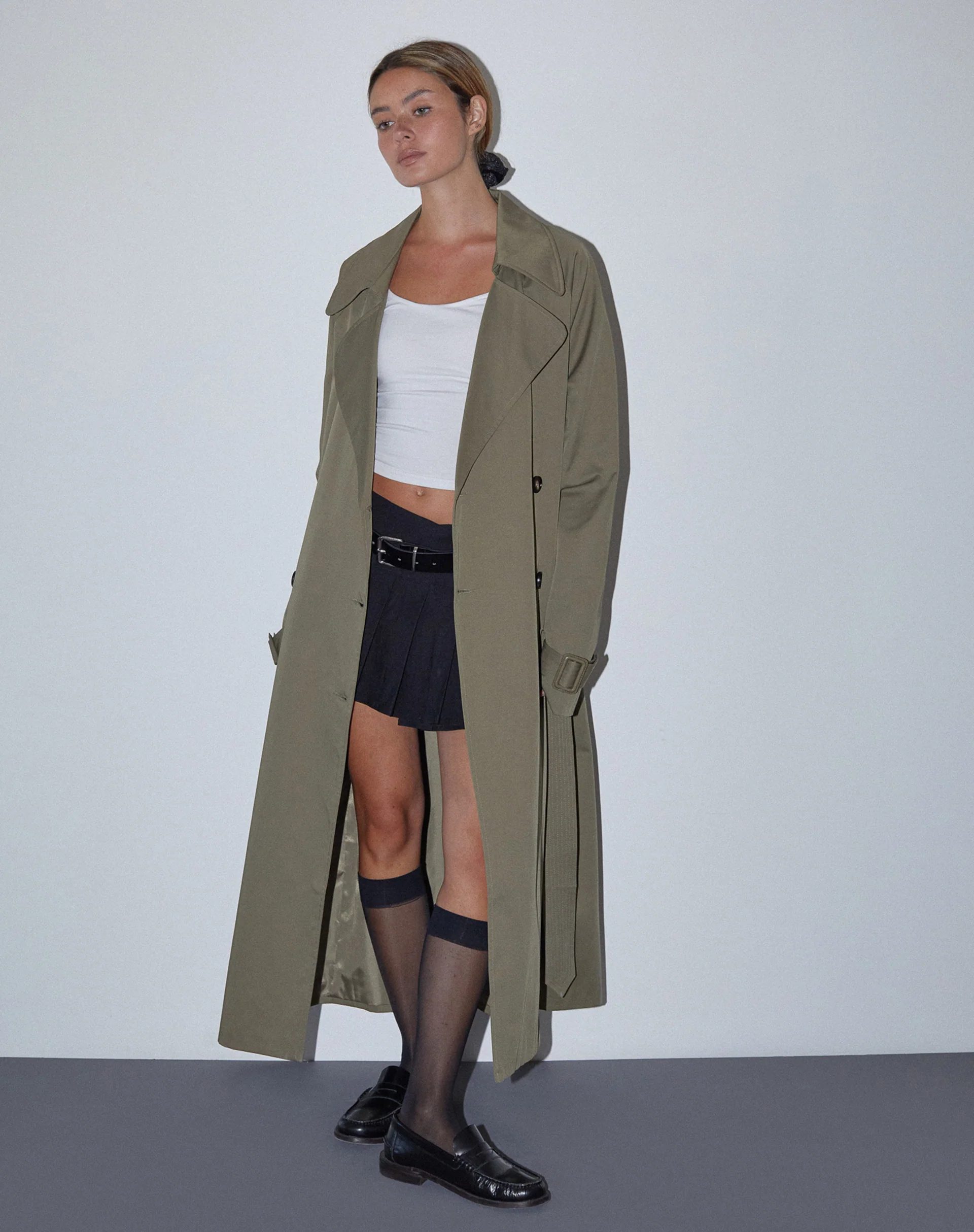 Orcati Trench Coat in Khaki - Awmao