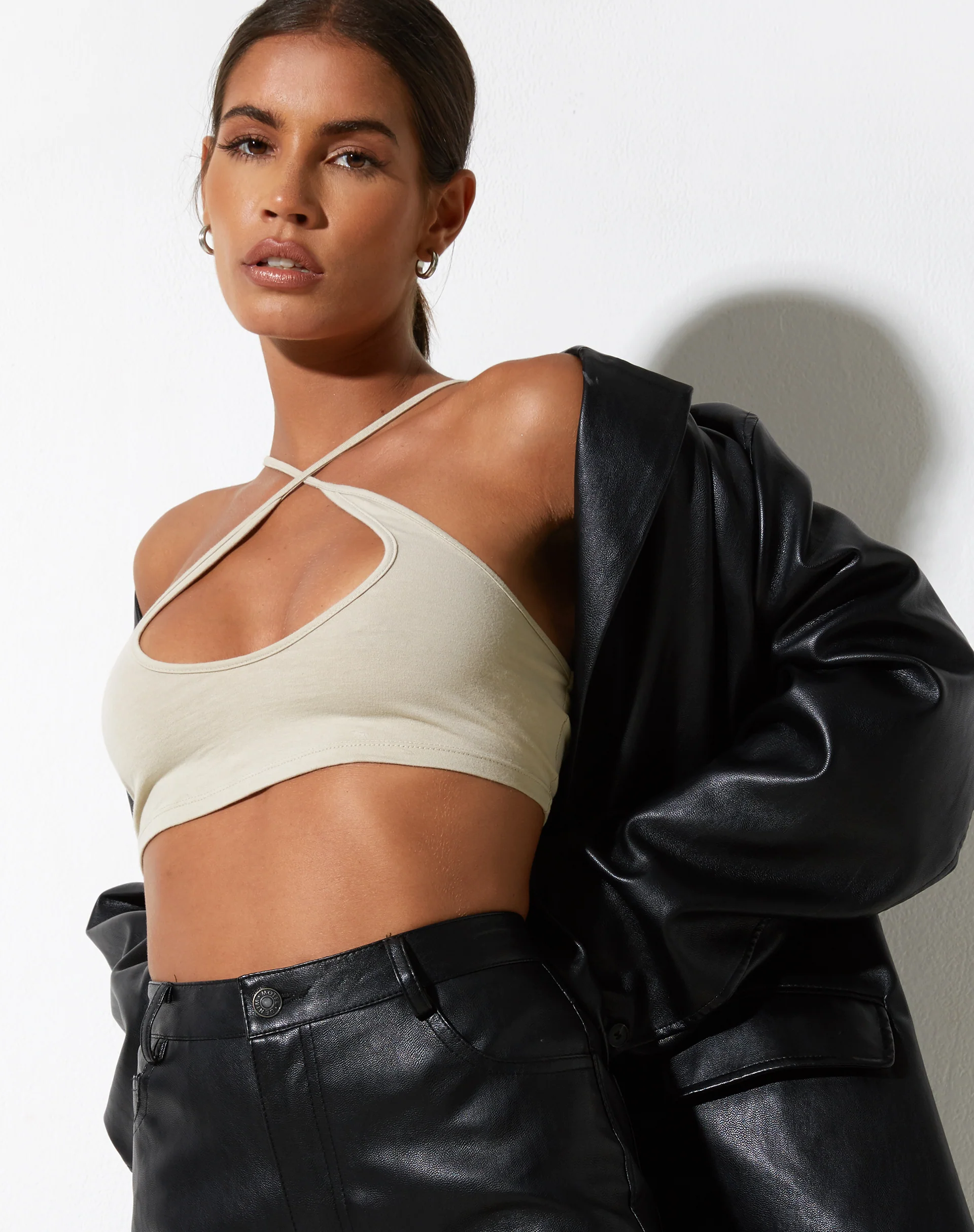 Intan Crop Top in Coconut Milk - Awmao