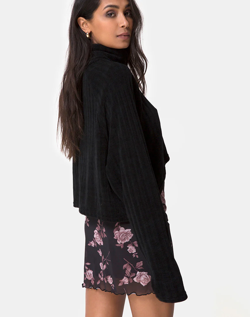 Kinnie Mini Skirt in Dusky Rose - Awmao