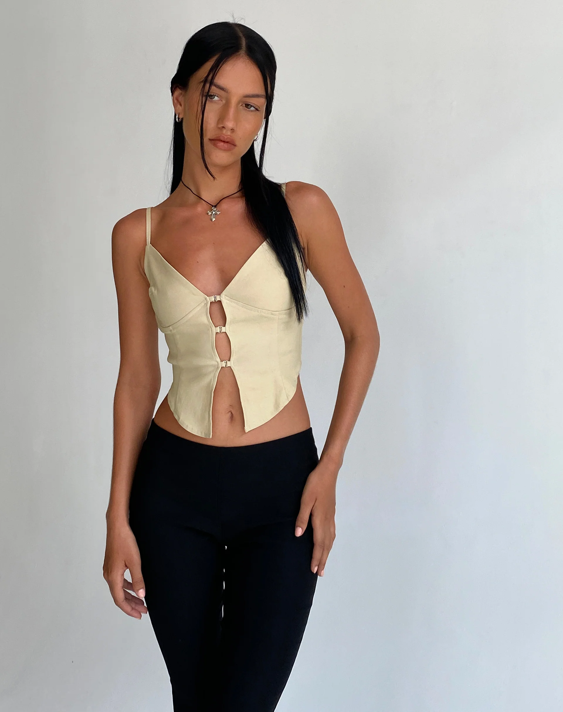 Oleta Cami Top in Cream - Awmao