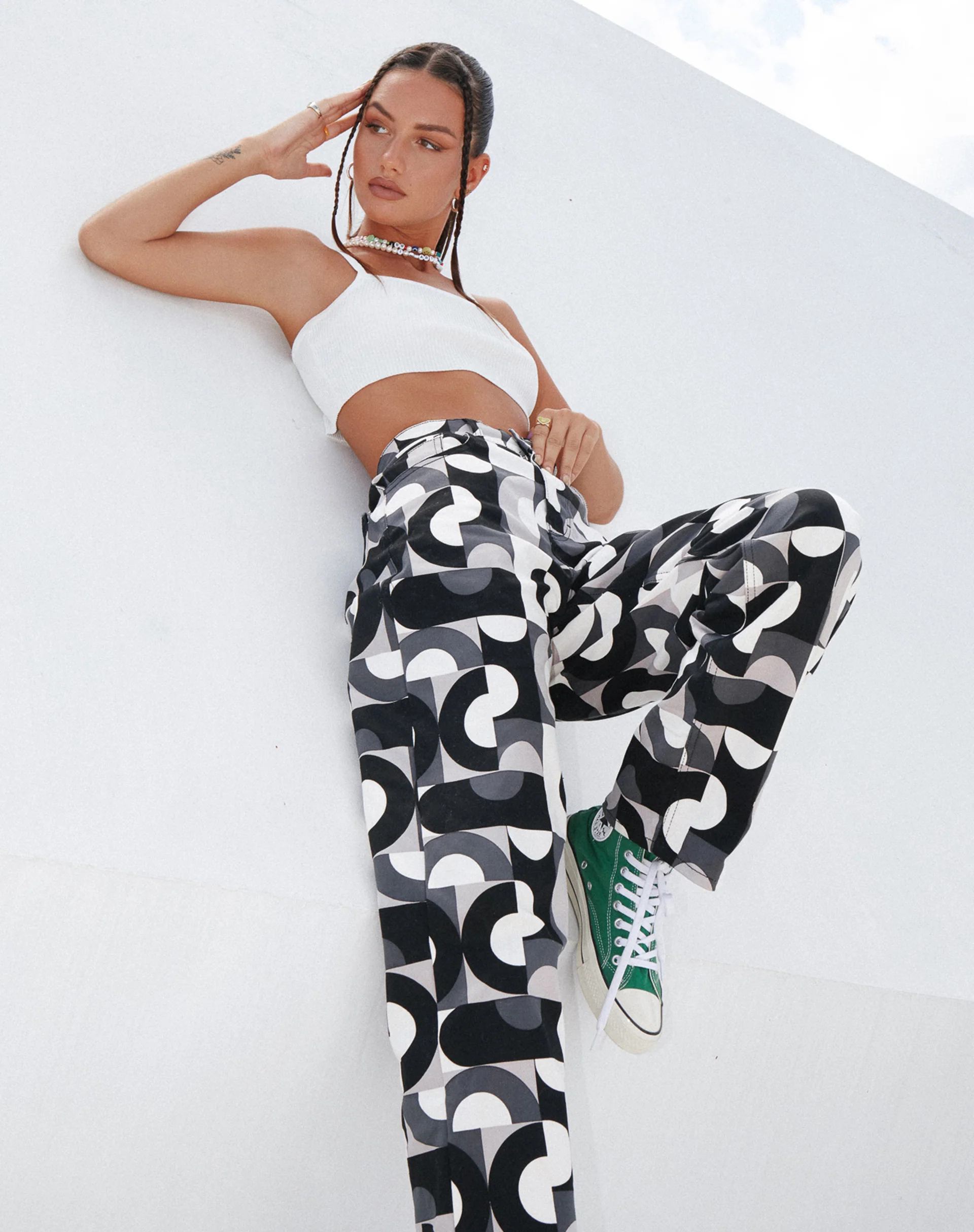 Parallel Jeans in Retro Optic Spot - Awmao
