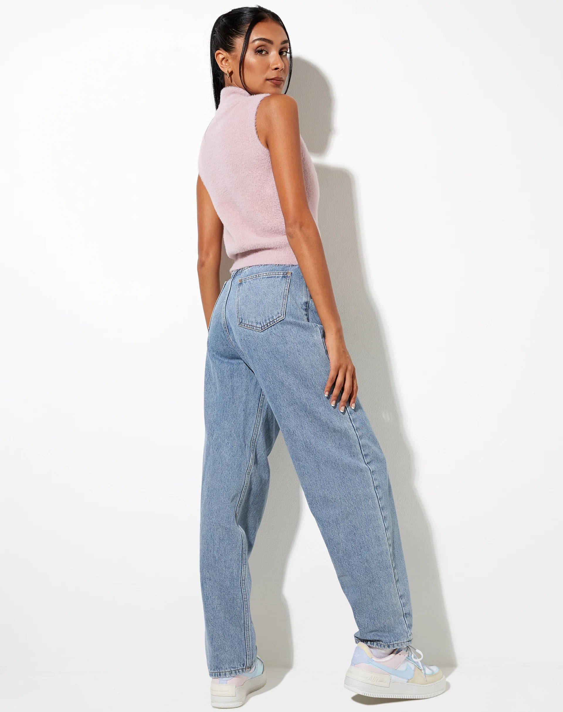 Sai Tank Top in Knit Lilac - Awmao
