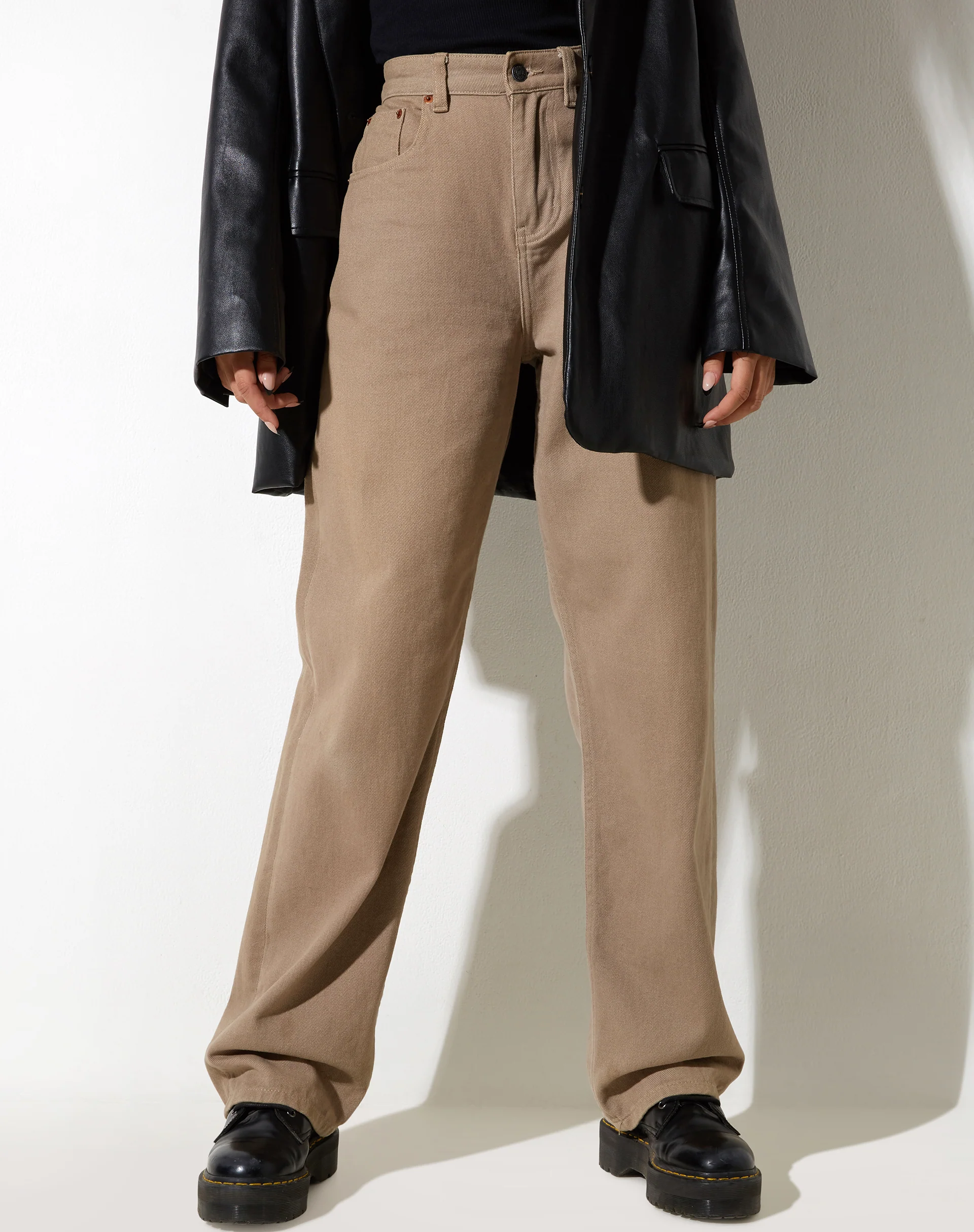 Parallel Jeans in Burnt Olive - Awmao