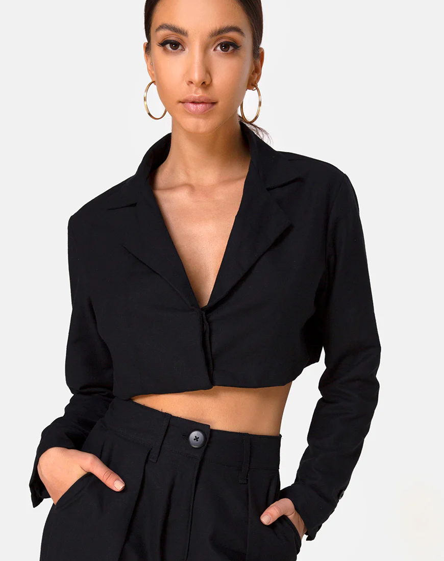 Noly Blazer in Black - Awmao