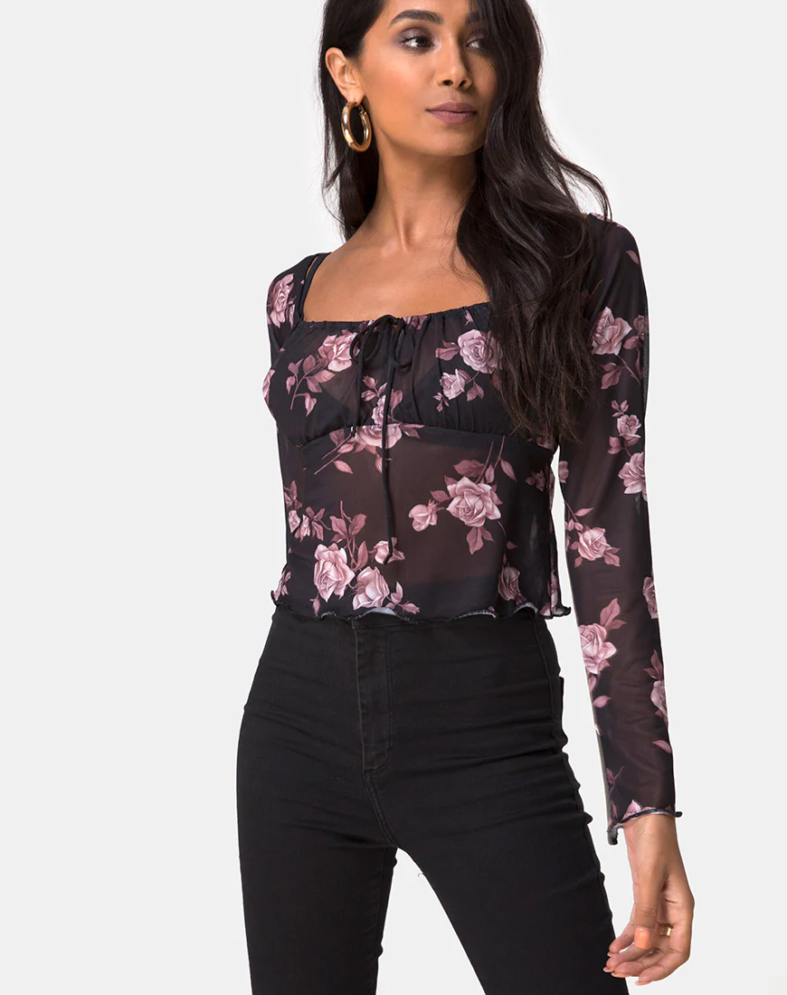 Janina Top in Dusky Rose - Awmao