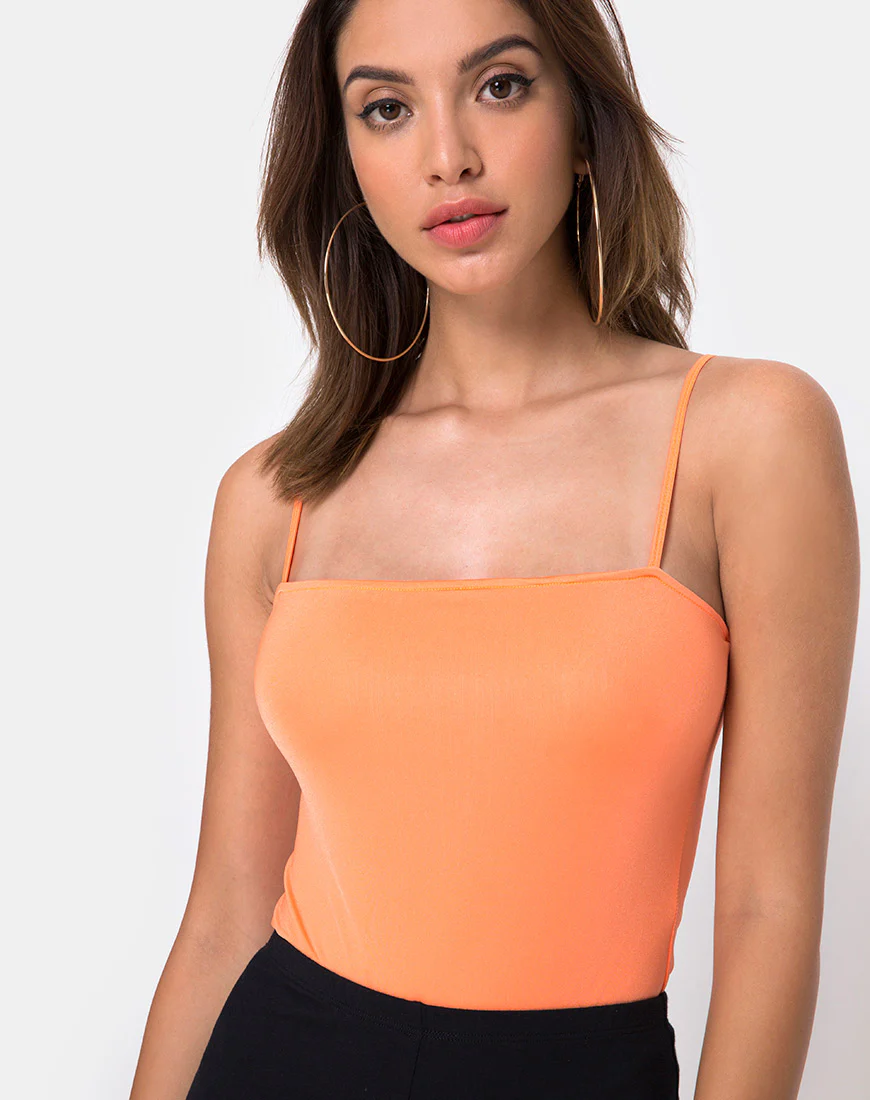 Sol Bodice in Fluro Orange - Awmao