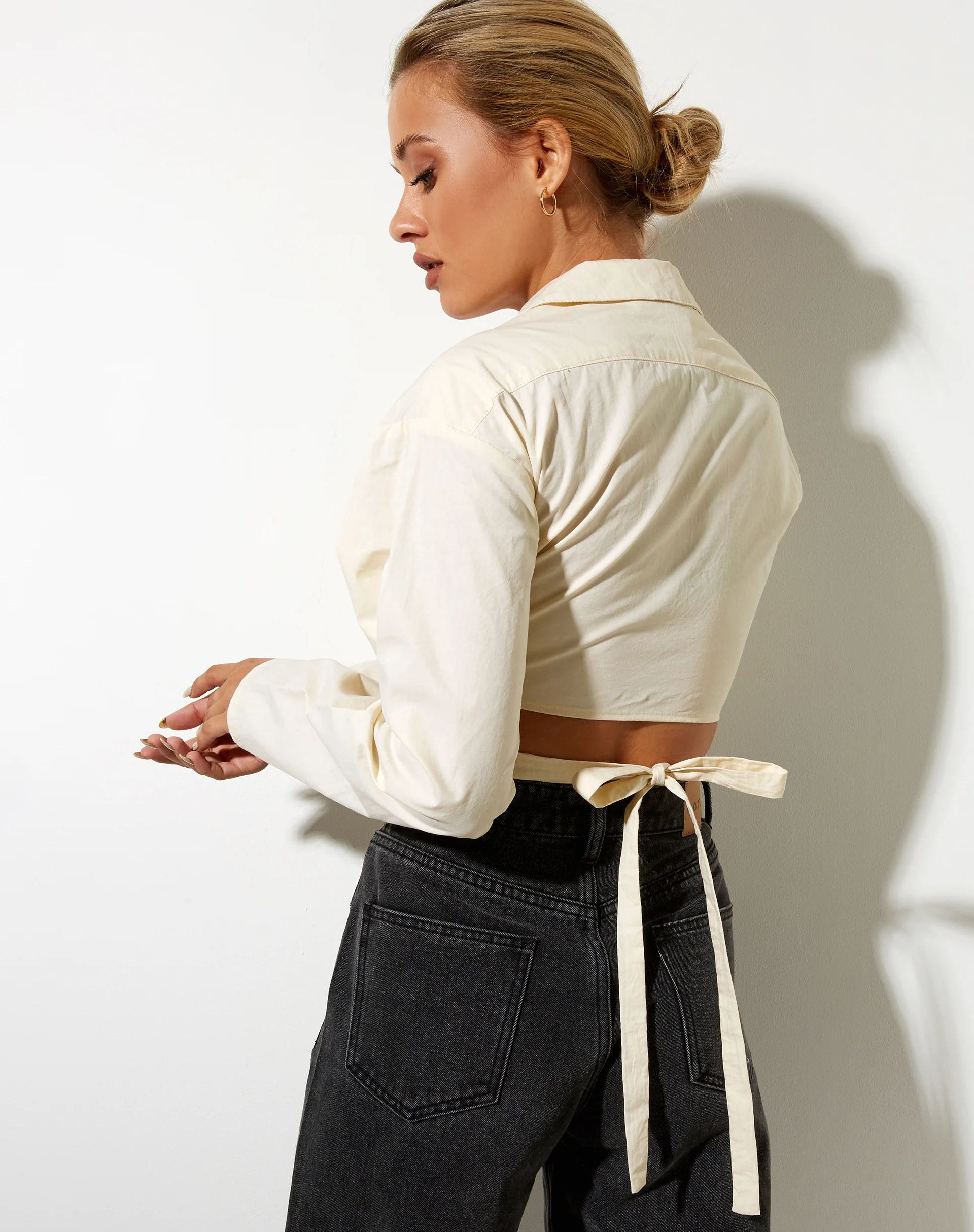 Elyse Crop Top in Buttercream - Awmao