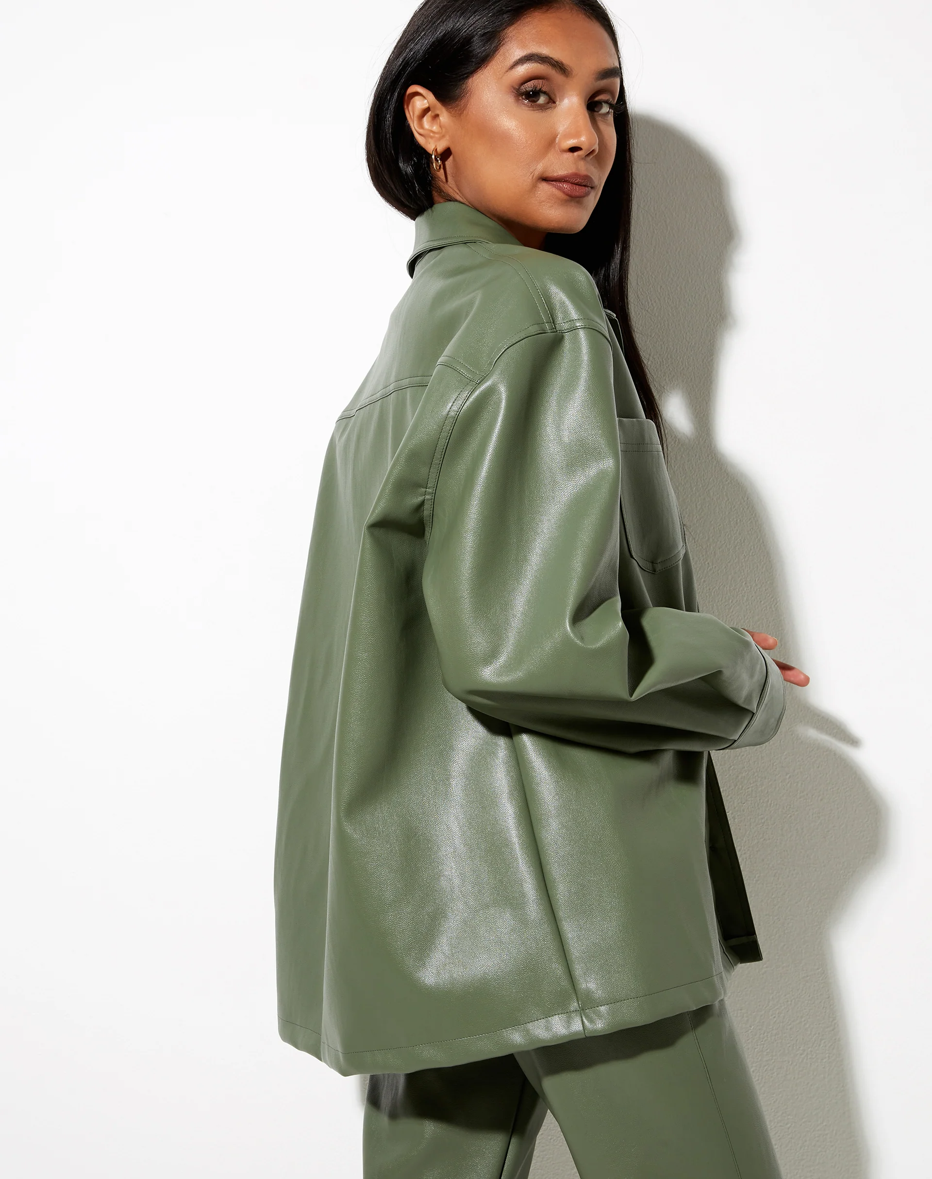 Lumberjack Shirt in Pu Green - Awmao