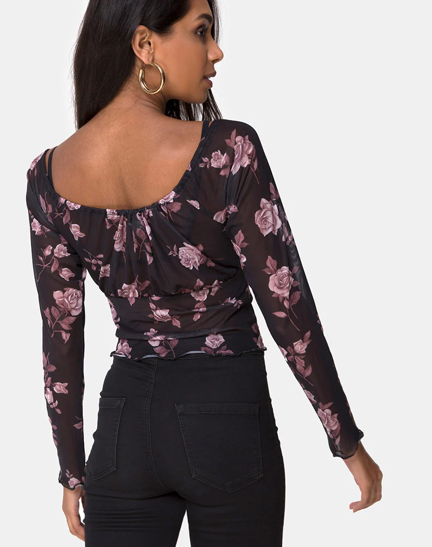 Janina Top in Dusky Rose - Awmao
