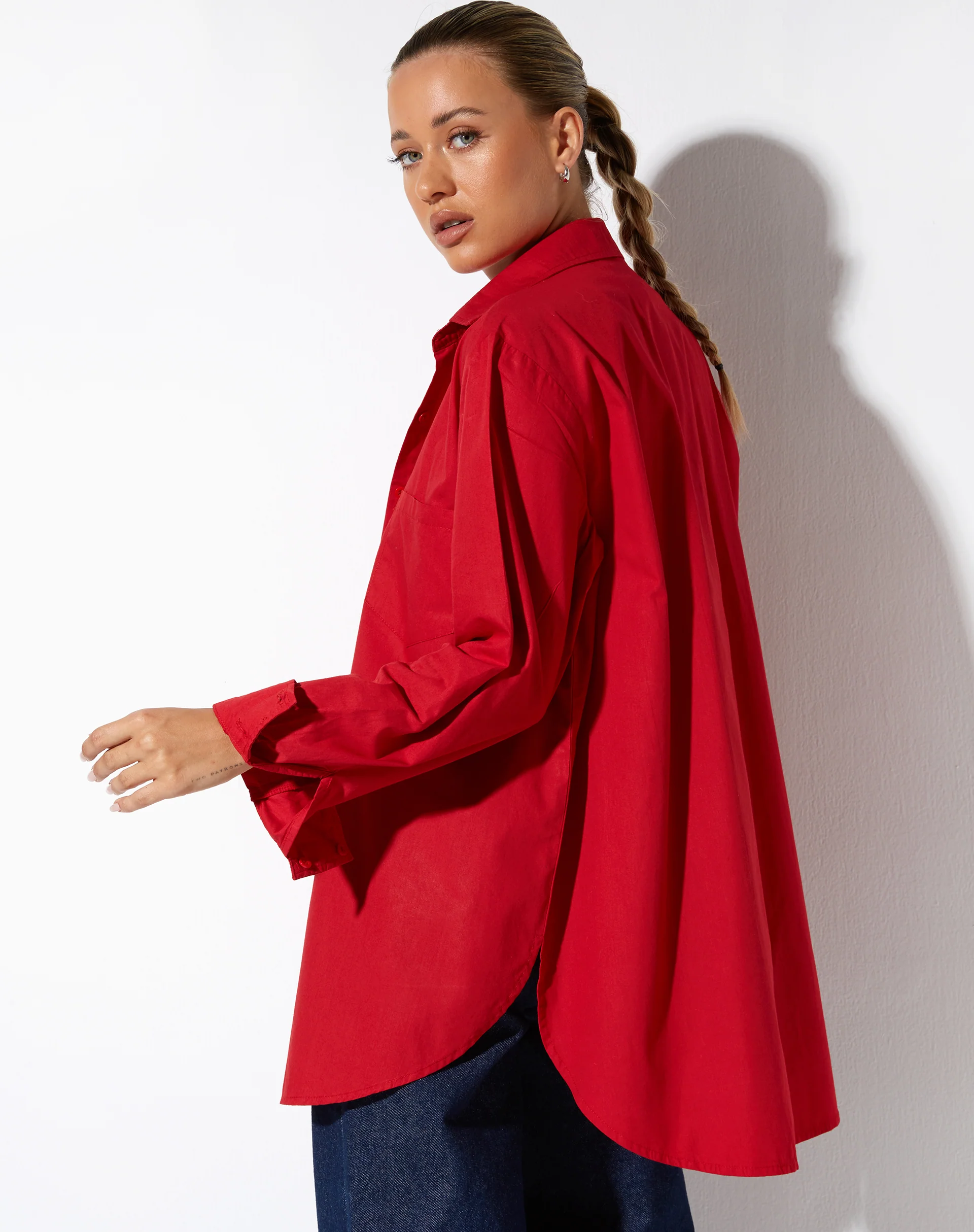 Gane Shirt in Racing Red - Awmao