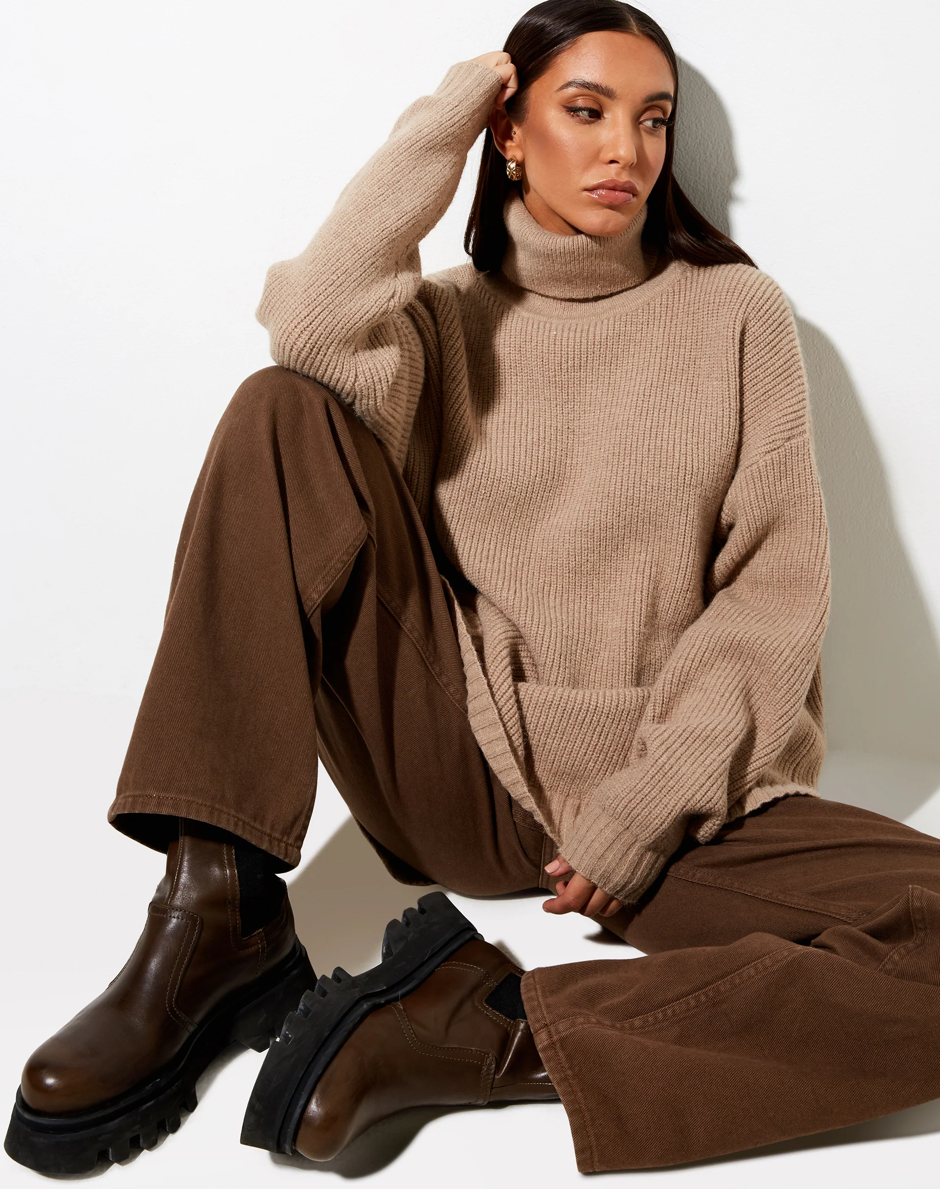 Thach Jumper in Grey Beige - Awmao