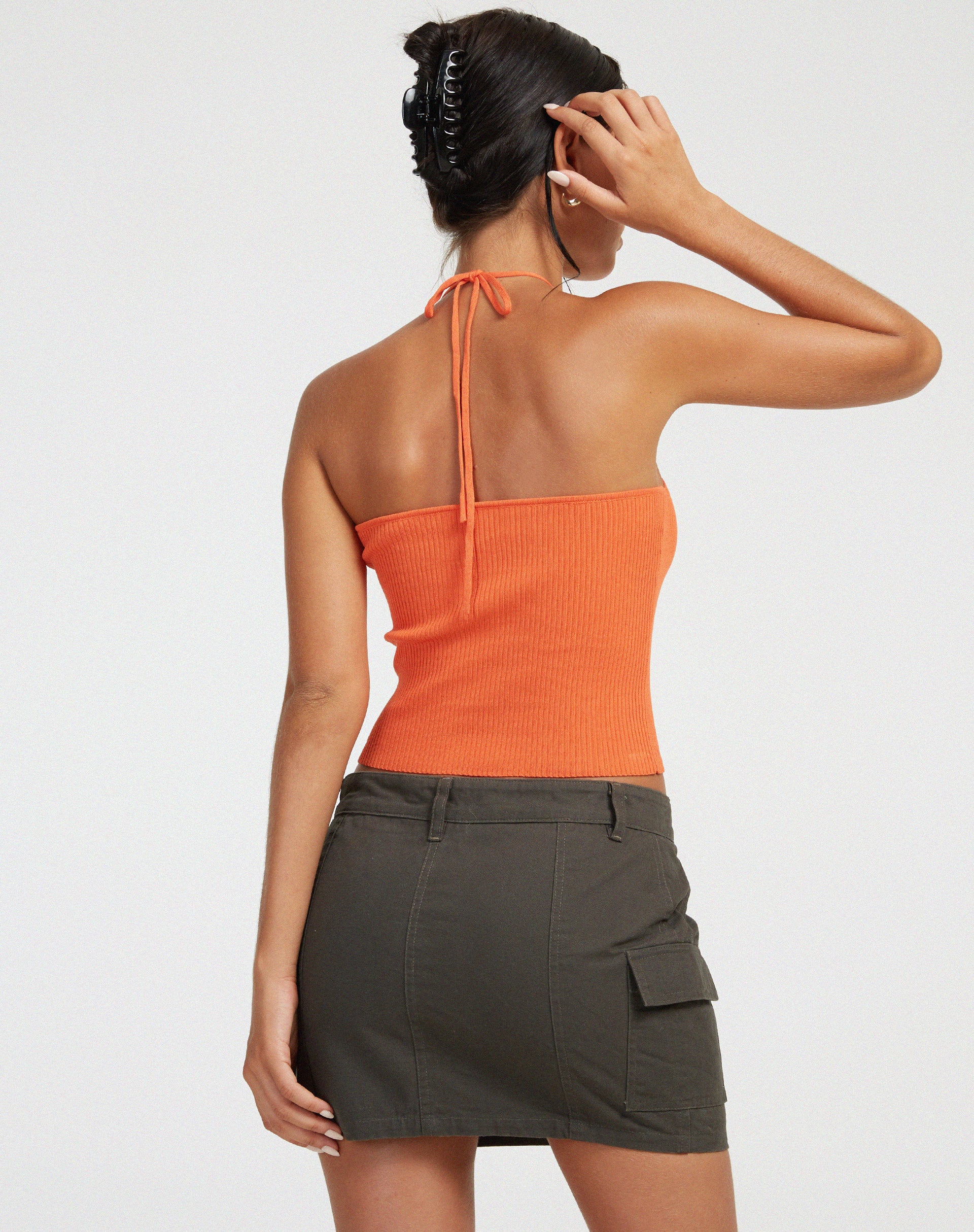 Gunmo Crop Top in Orange - Awmao