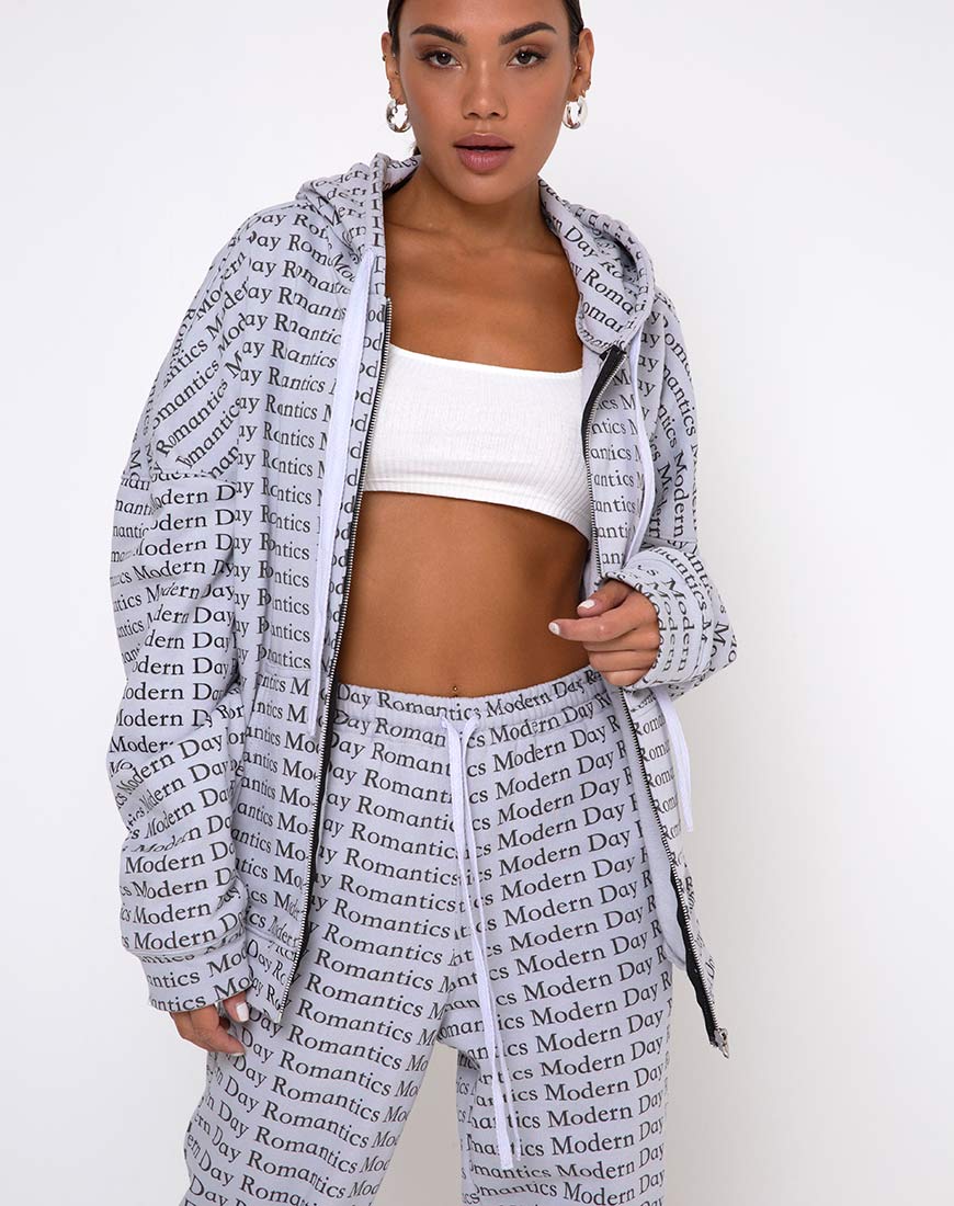 Hollack Hoody in Modern Day Romantics Grey - Awmao