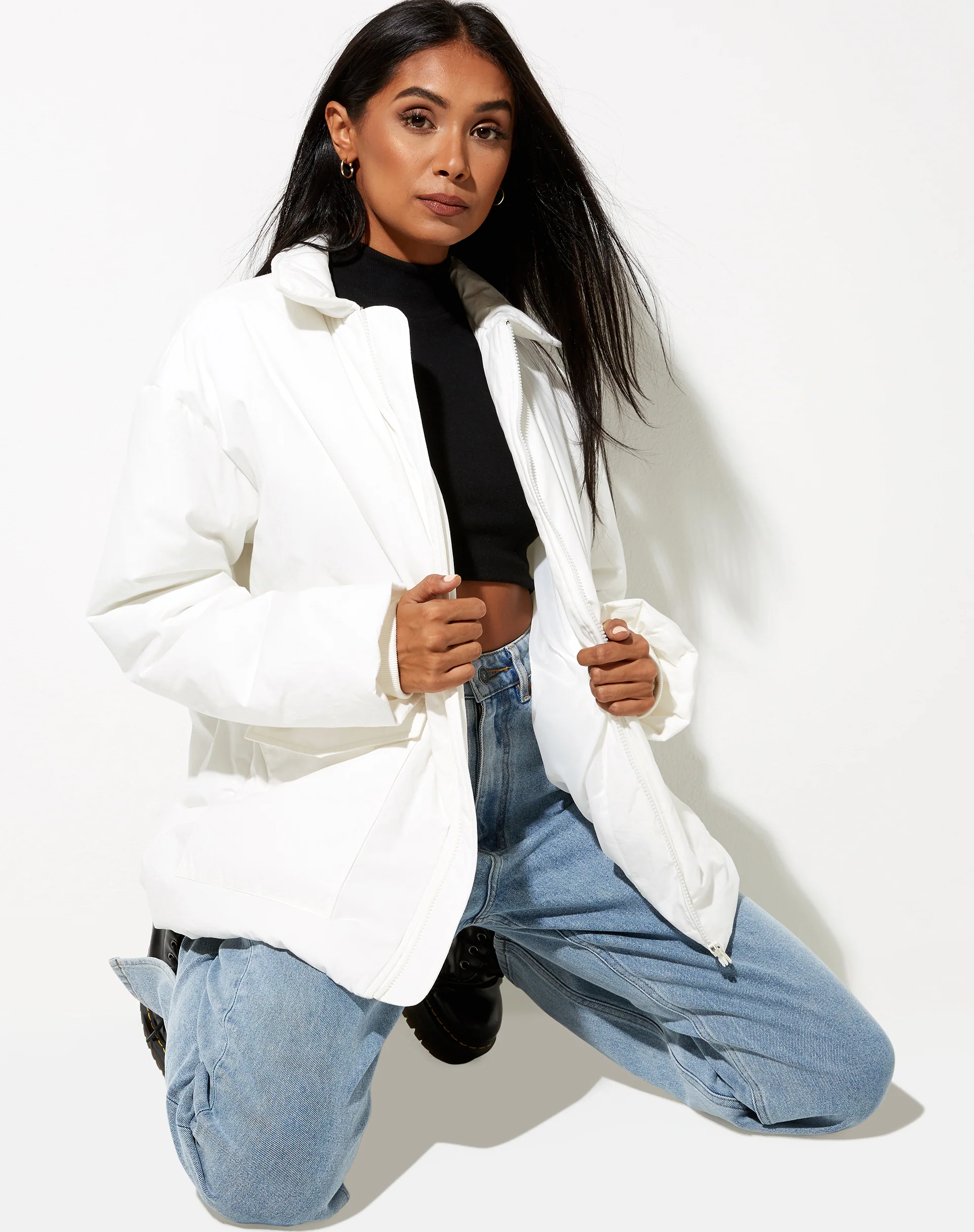 Nemy Jacket in Ivory - Awmao