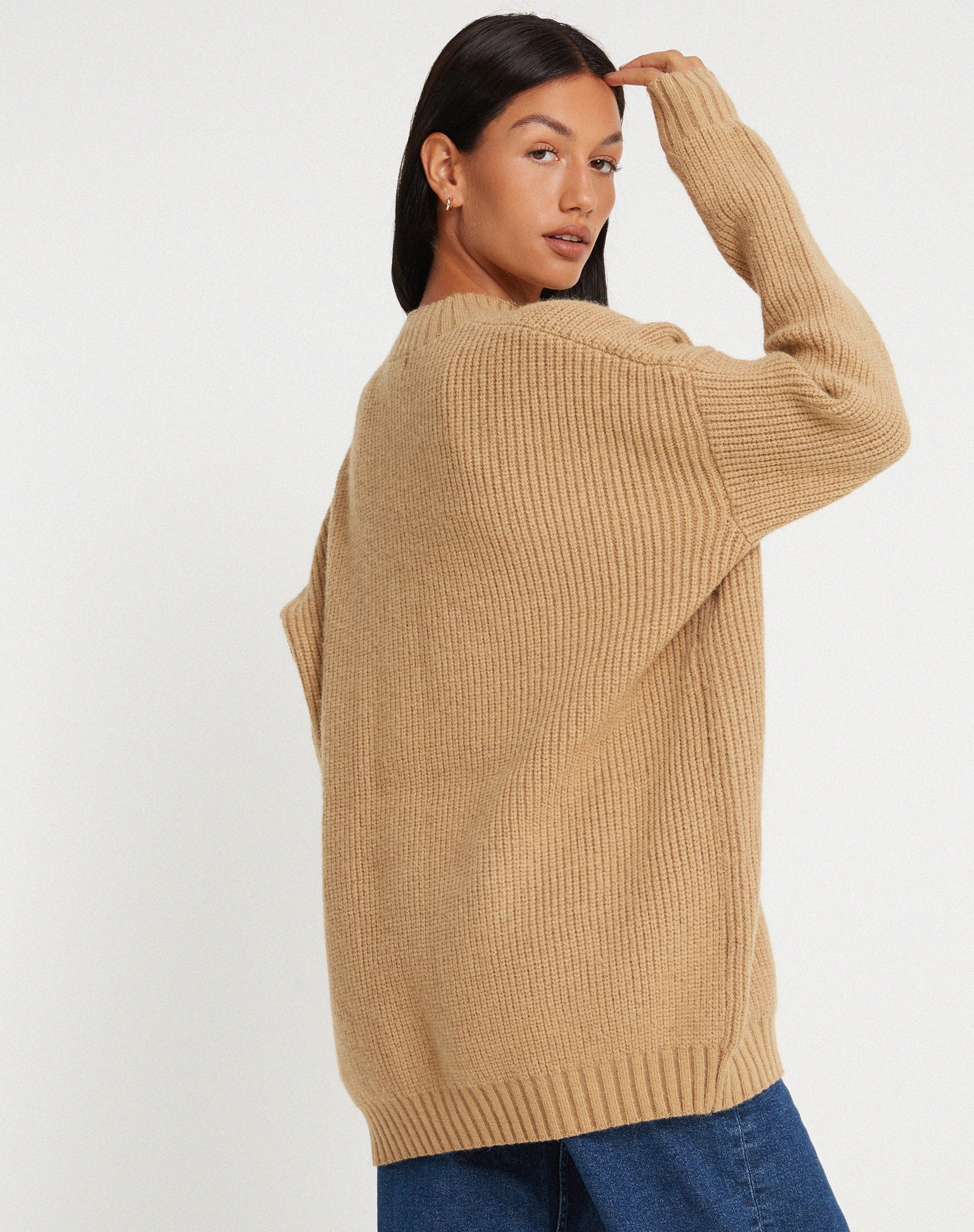 Mody Jumper in Tan Rib - Awmao