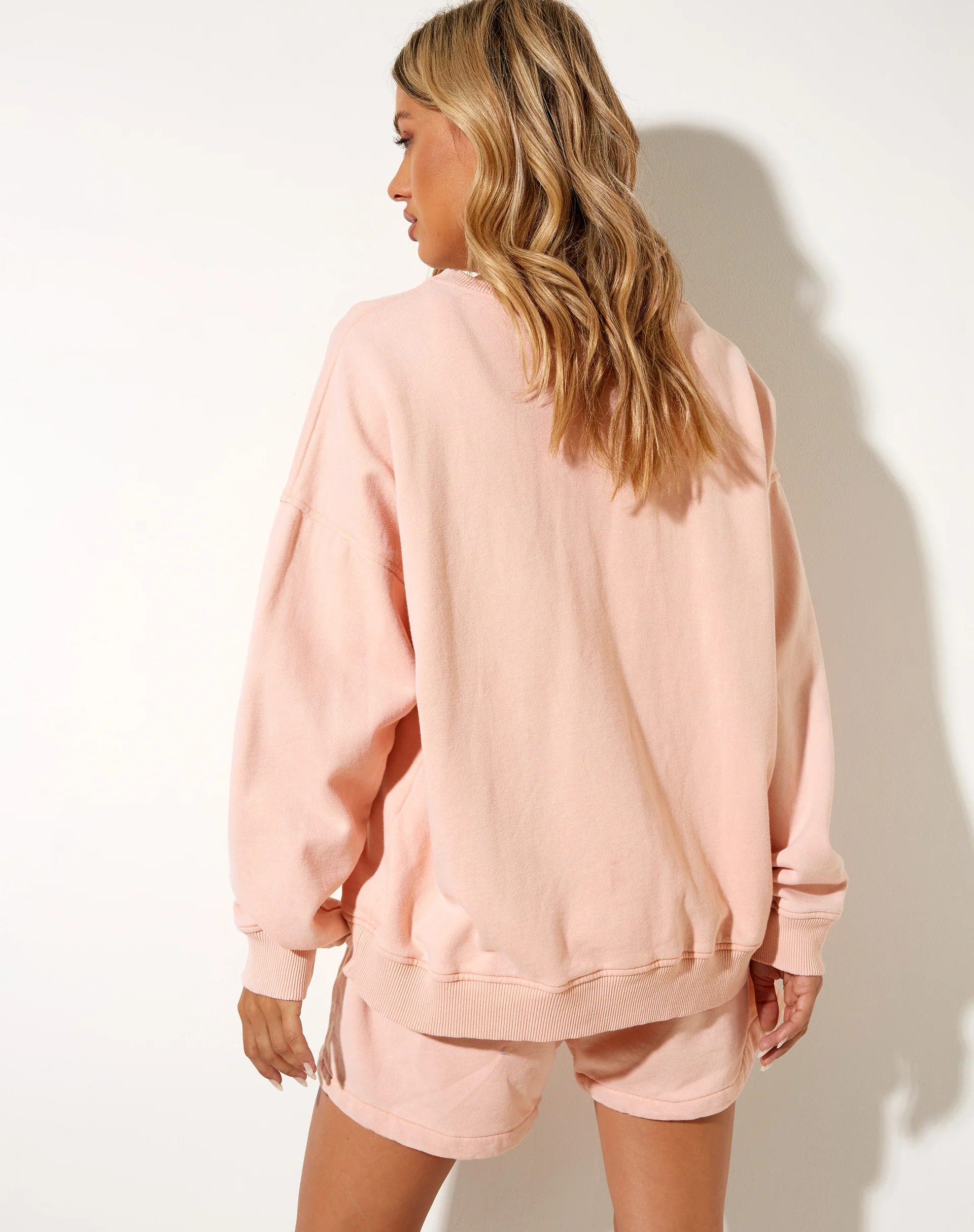 Ted Sweatshirt in Wash Out Peach Mushroom - Awmao