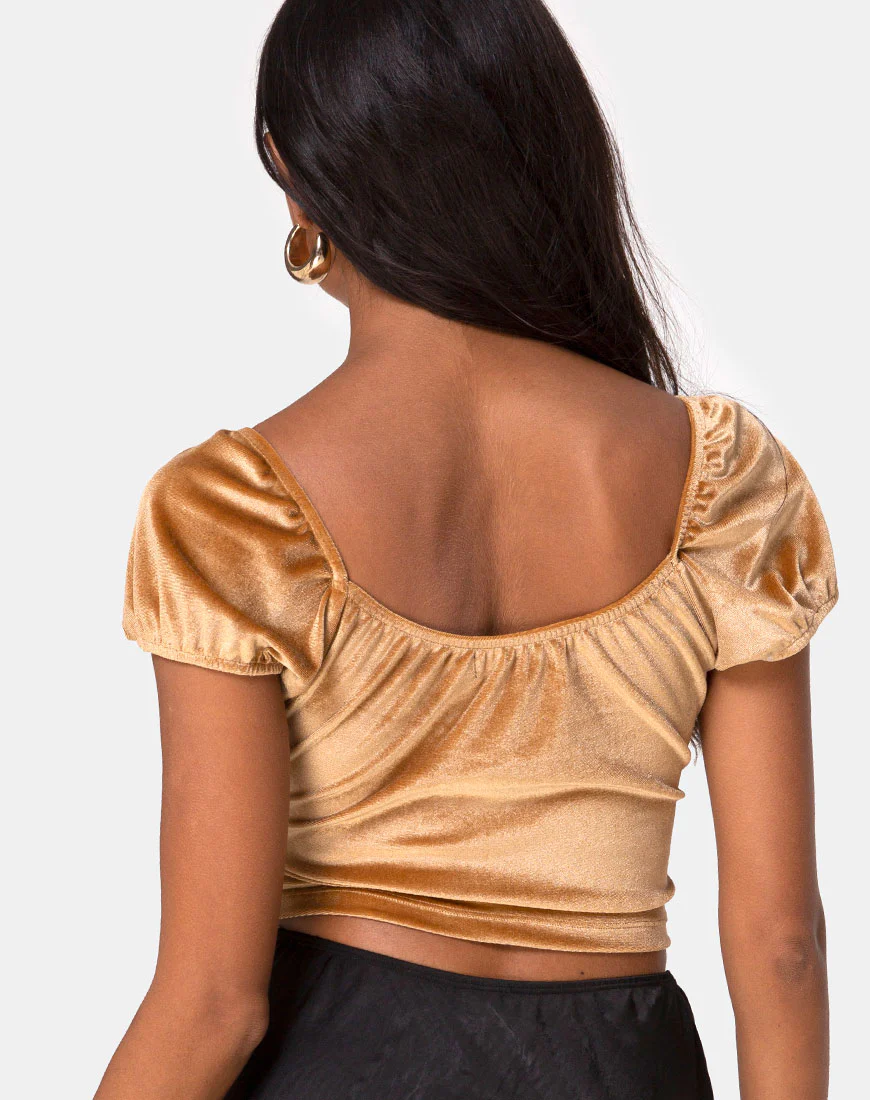 Glaty Top in Velvet Gold - Awmao
