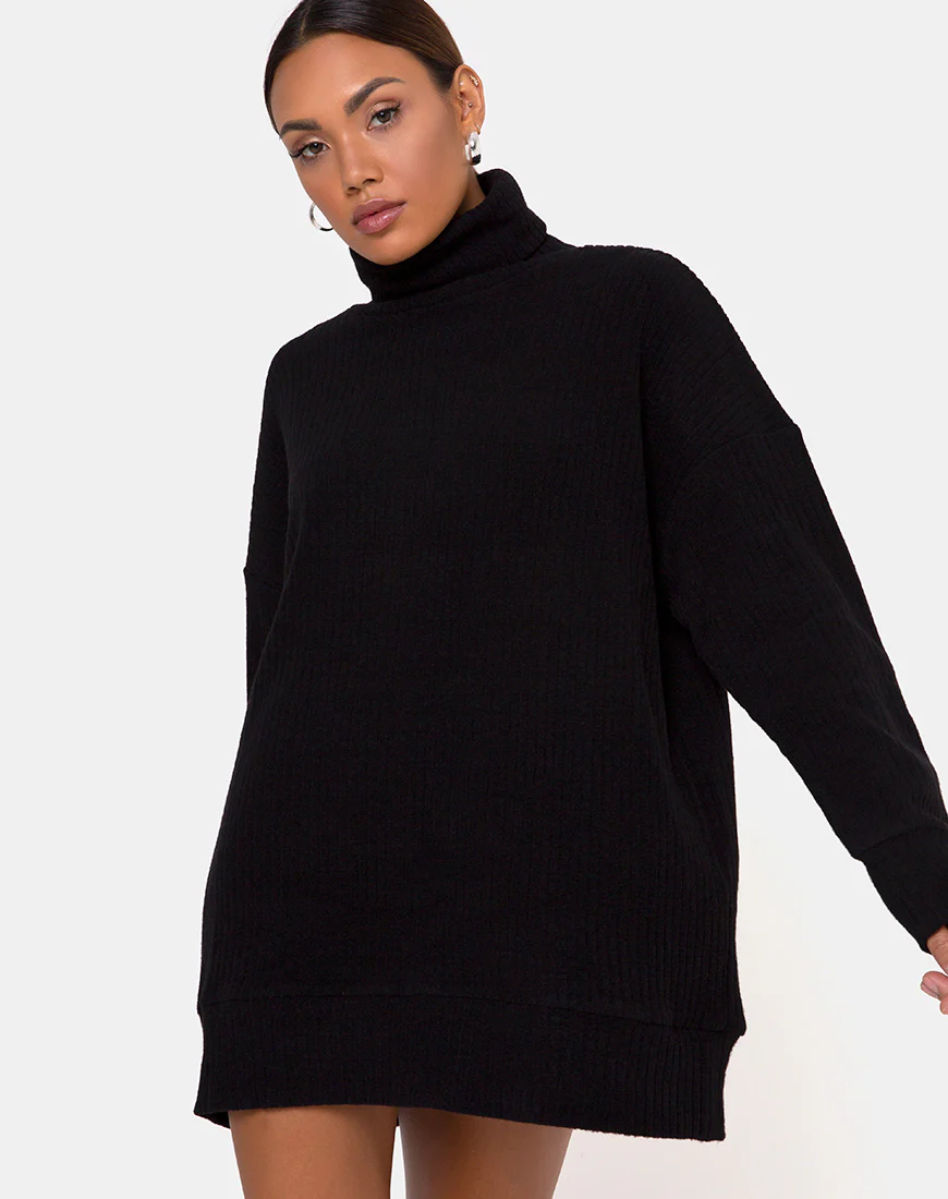 Neva Jumper in Black - Awmao