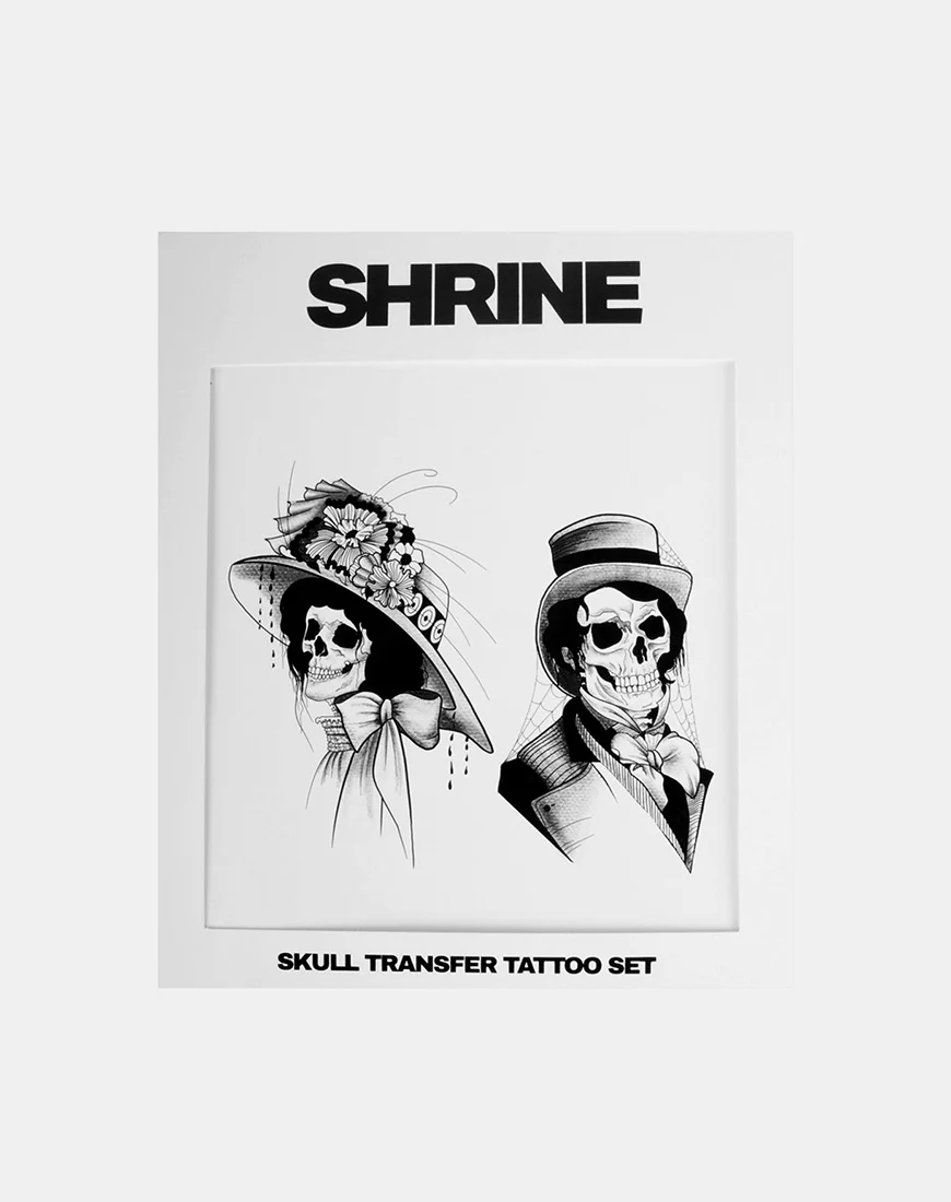 Skull Transfer Set in Black by Shrine - Awmao