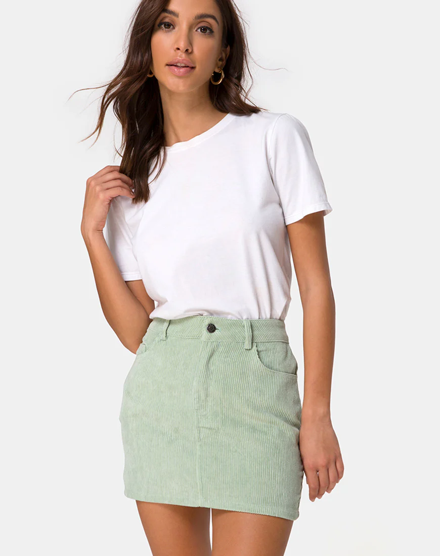 Mini Broomy in Cord Sage - Awmao